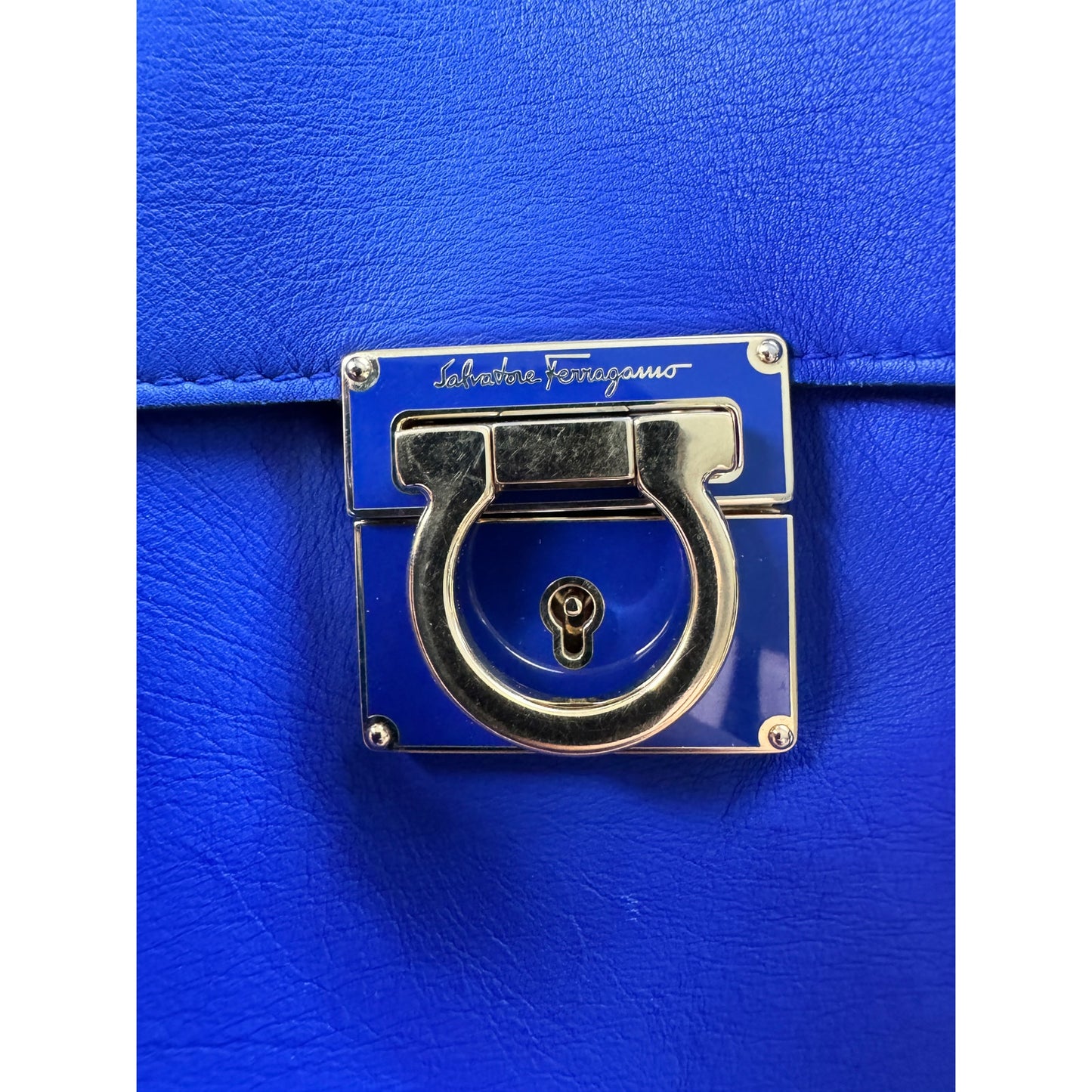 Salvatore Ferragamo Sookie Satchel in Royal Blue