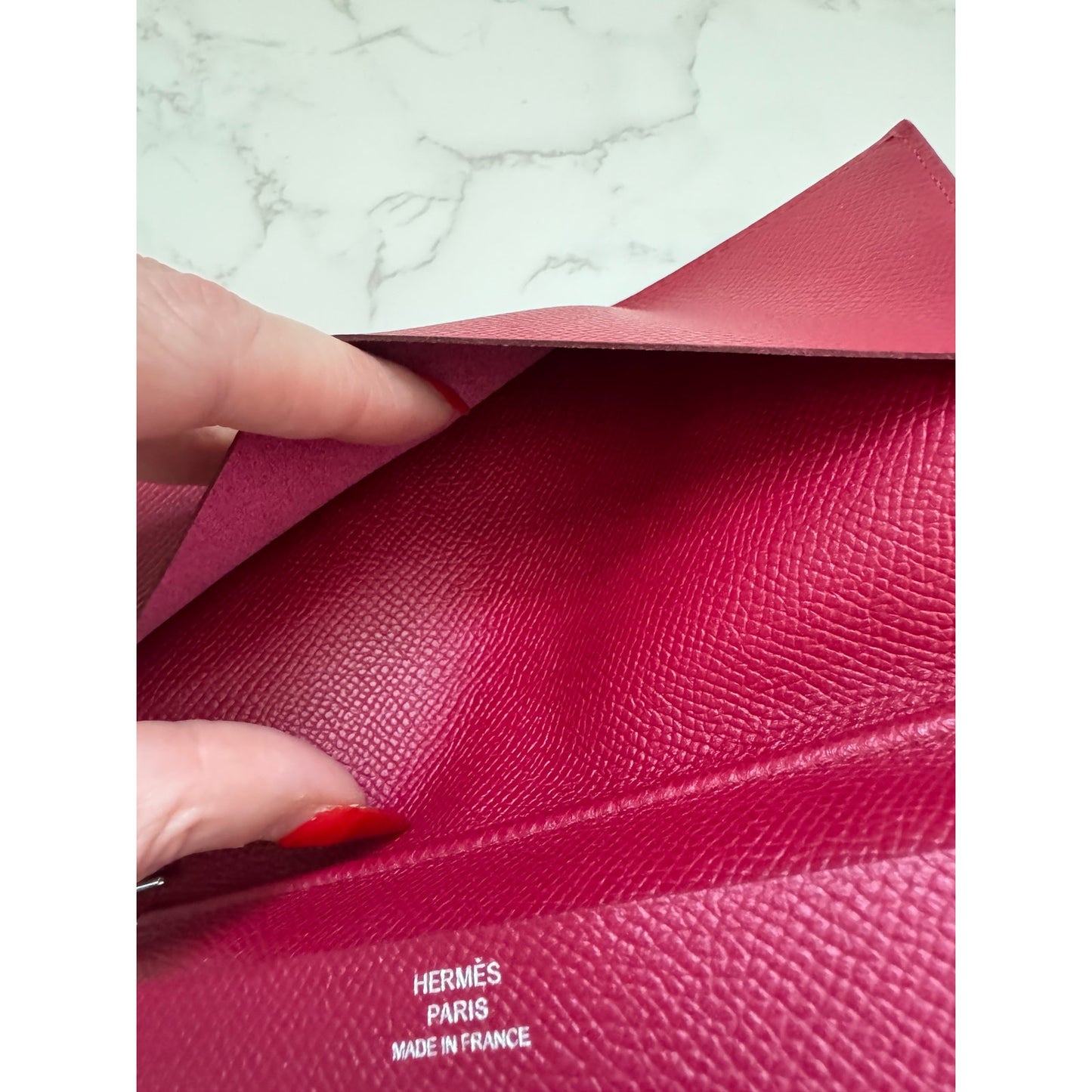 Hermes Vision II Agenda Cover in Red Epsom Calfskin Leather