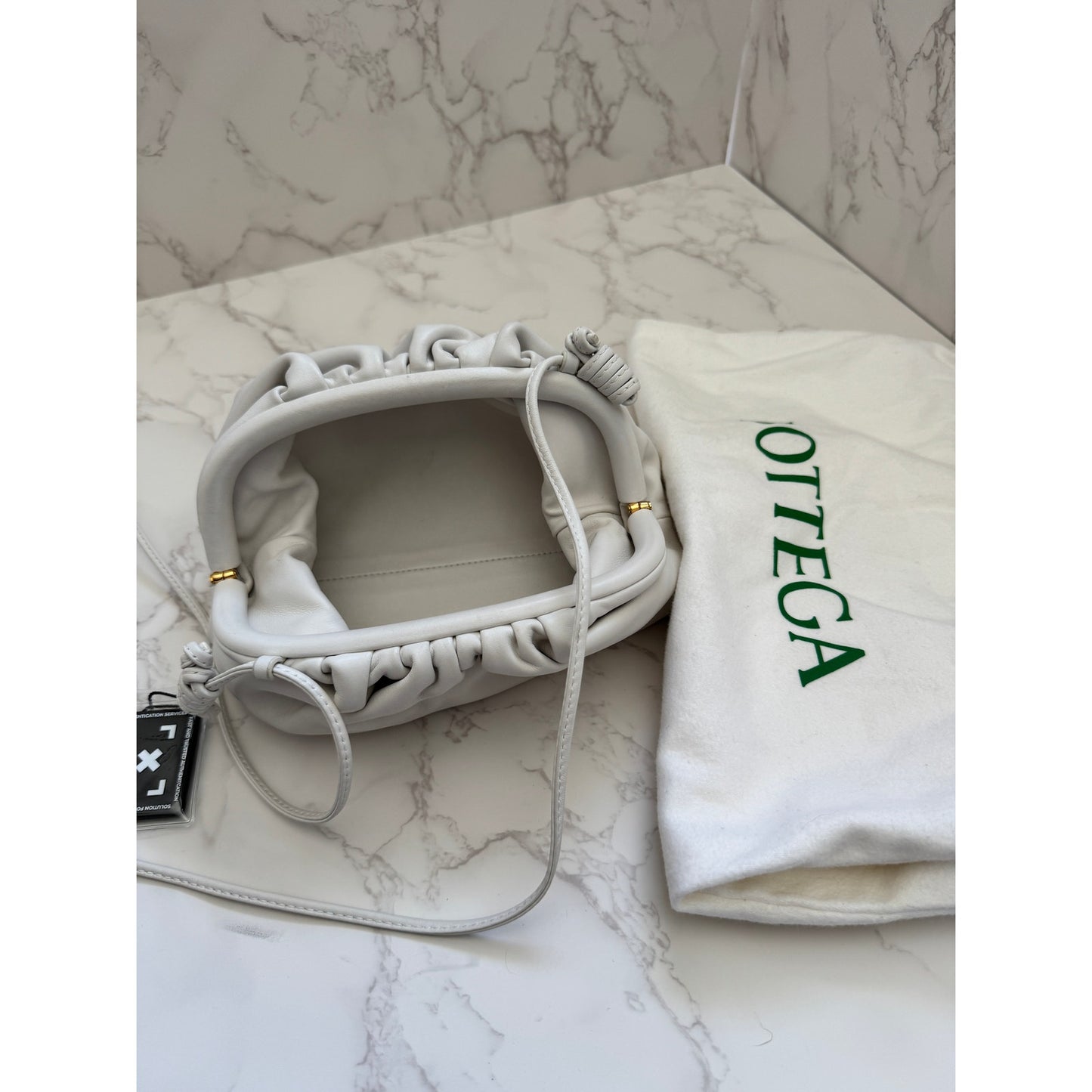 Bottega Venetta Mini Pouch in White.