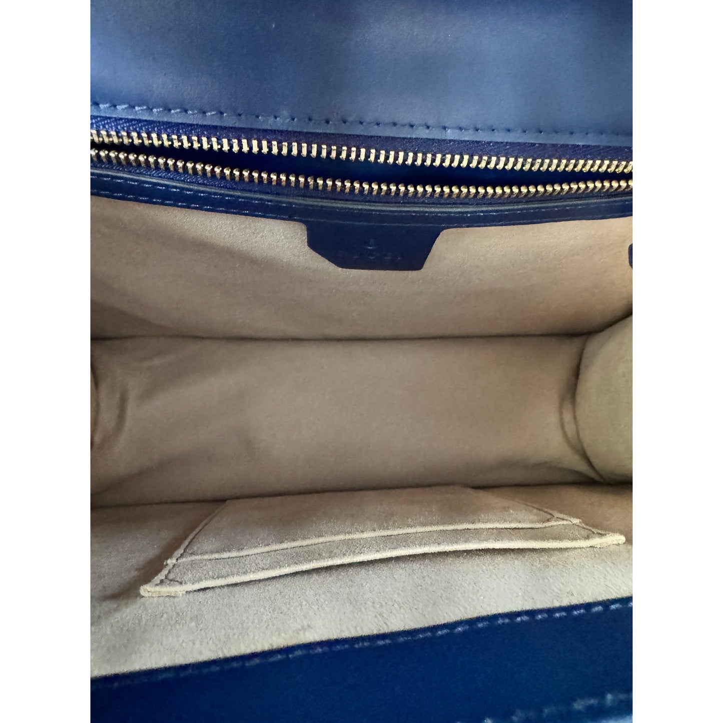 Gucci Sylvie Top Handle in Navy