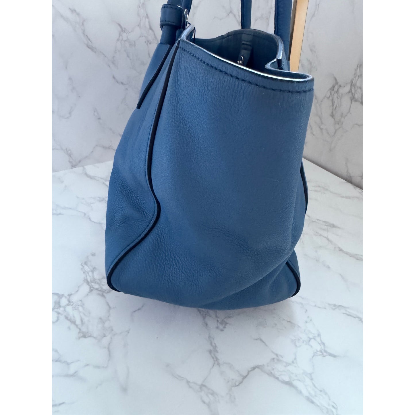 Prada Vitello Daino Front Pocket Tote