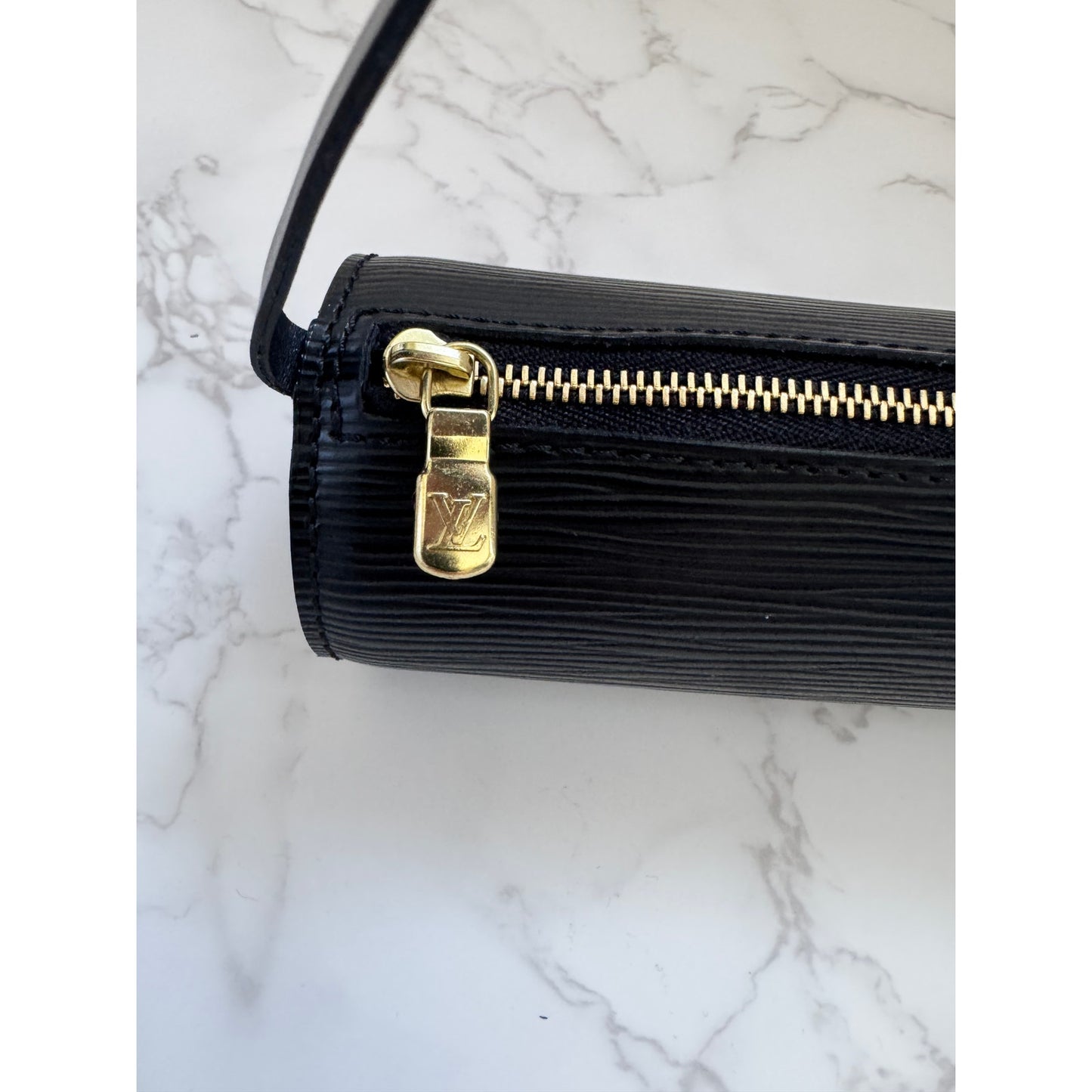Louis Vuitton Black Epi Leather Papillon Pochette
