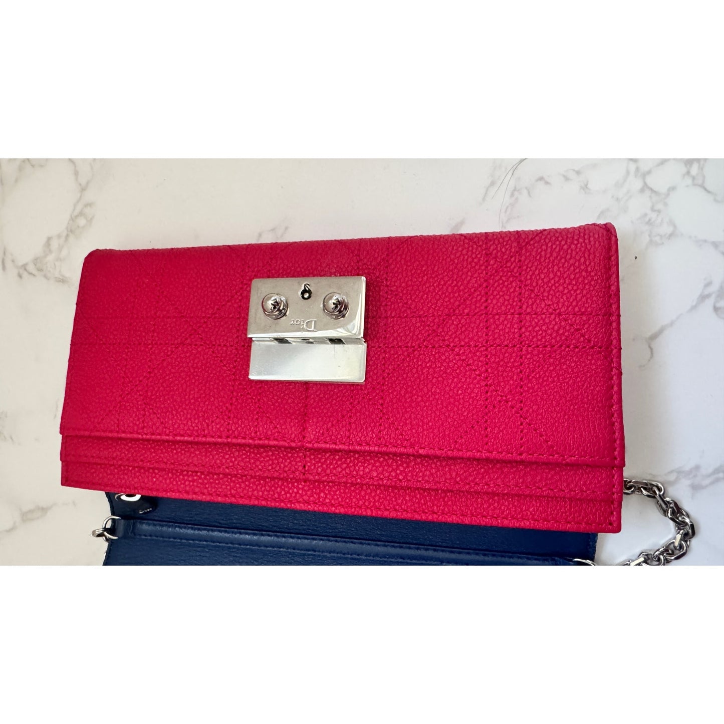 Christian Dior Cannage Promenade Wallet on Chain