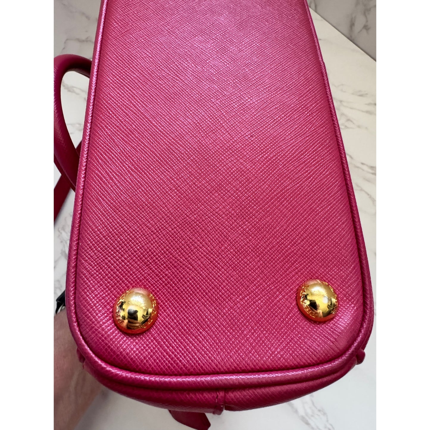 Prada Galleria Pink Small in Saffiano Leather