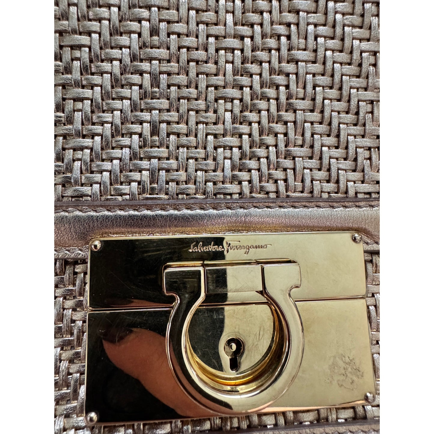Salvatore Ferragamo Aileen Gancio Shoulder/Top Handle Bag