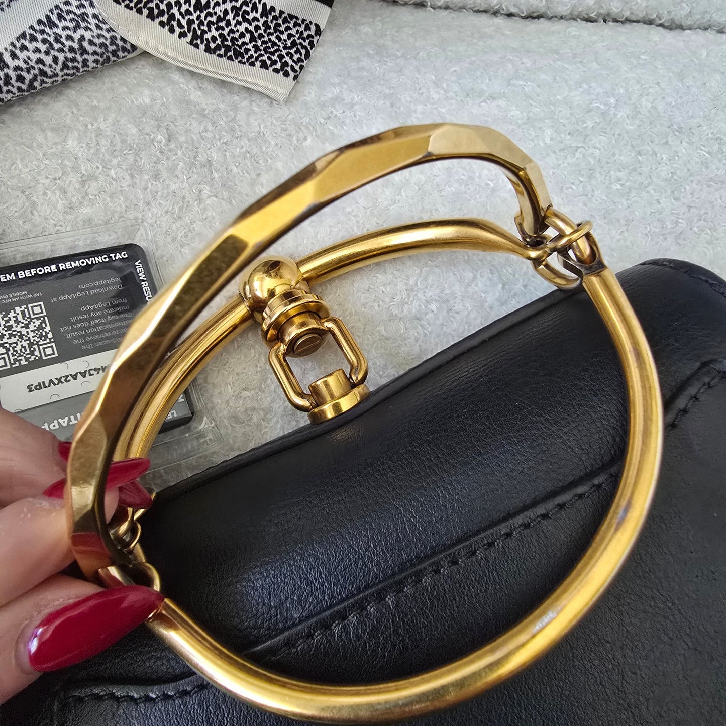 Chloe Small Nile Bracelet Bag in Black