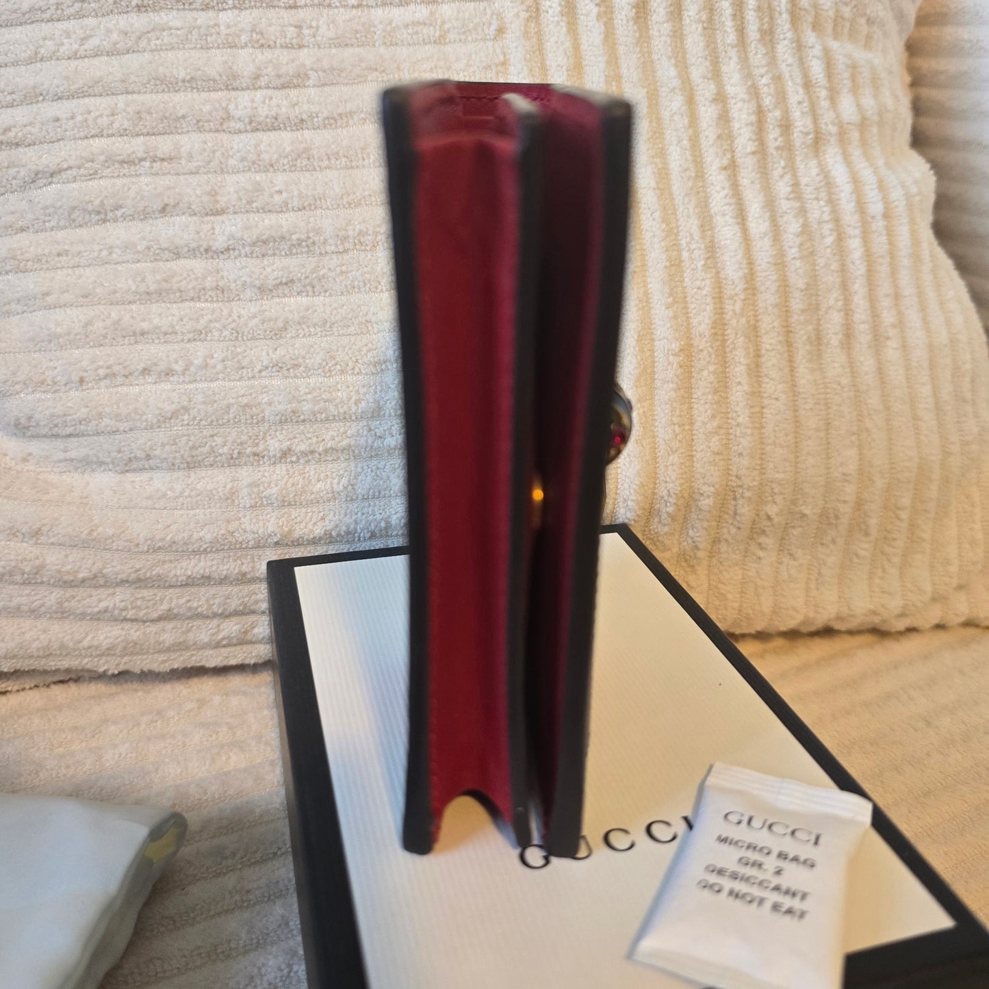 Gucci Queen Margaret Leather Card Case Wallet - NWT