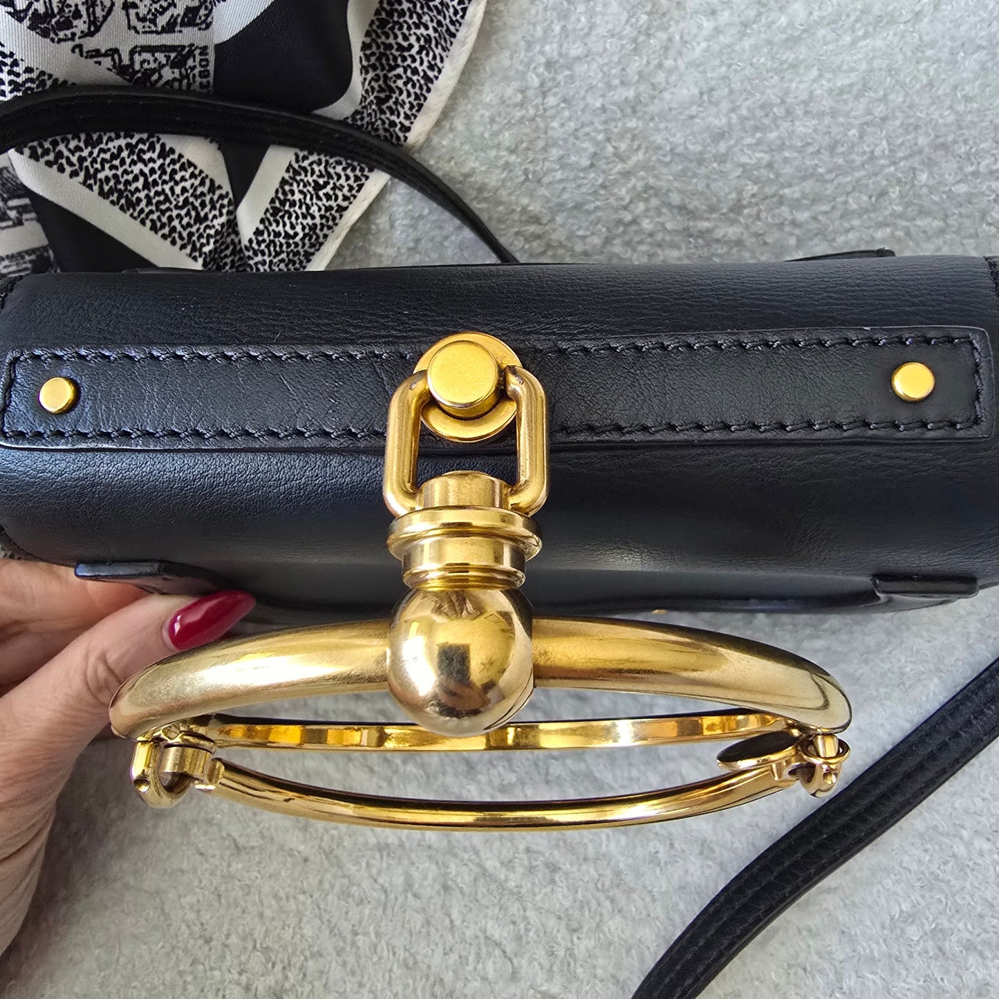 Chloe Small Nile Bracelet Bag in Black