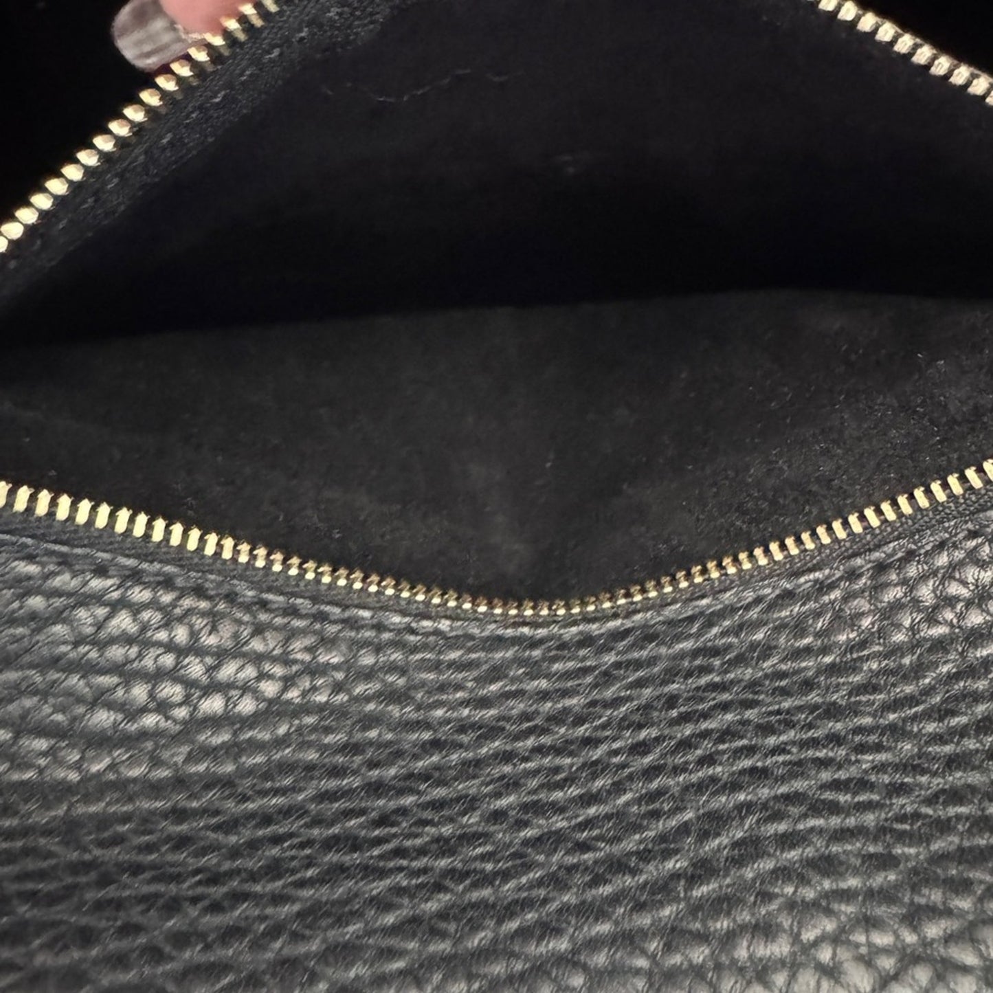 Authentic Celine Black Leather Tie Knot Tote