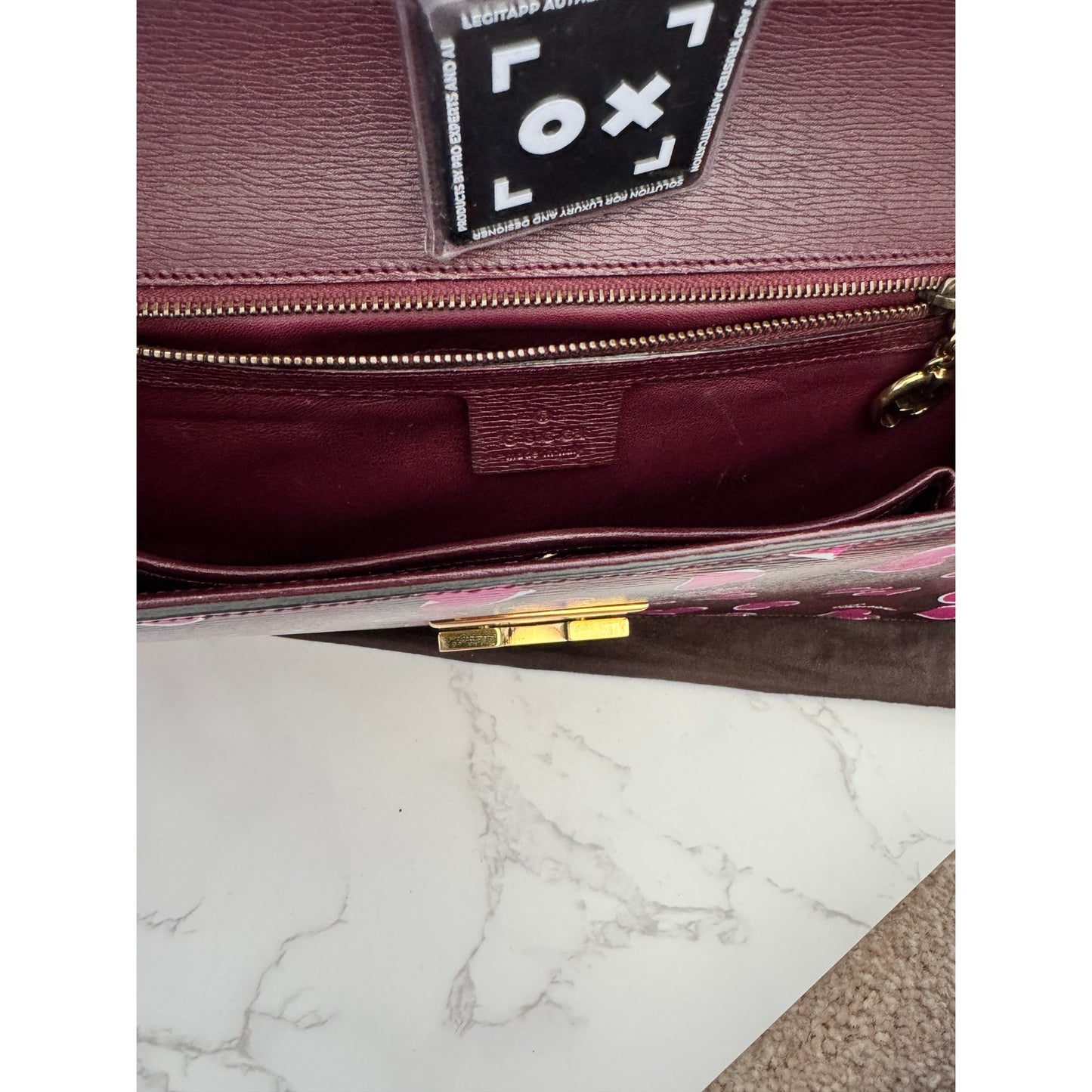 Gucci Heartbeat Shanghai Limited Edition Leather Clutch