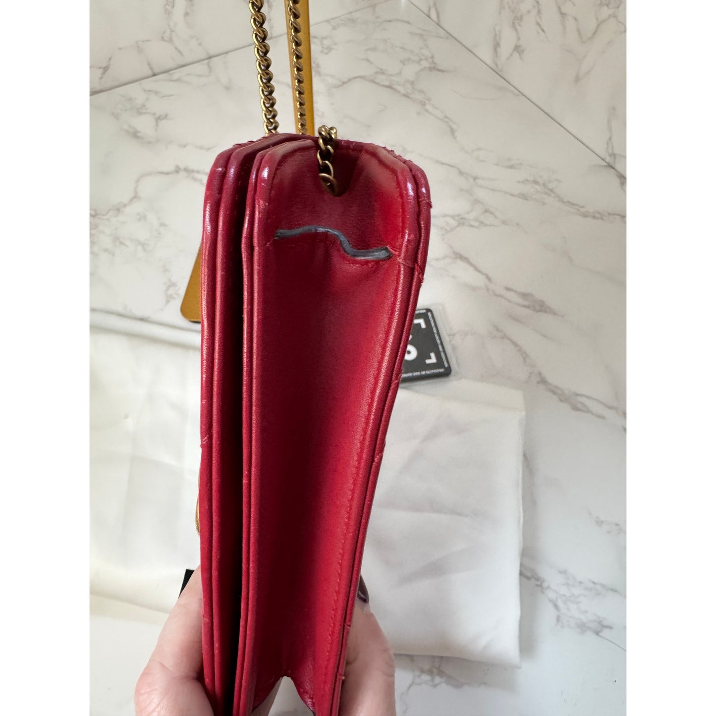 Gucci GG Marmont Matelasse Leather Chain Flap Bag