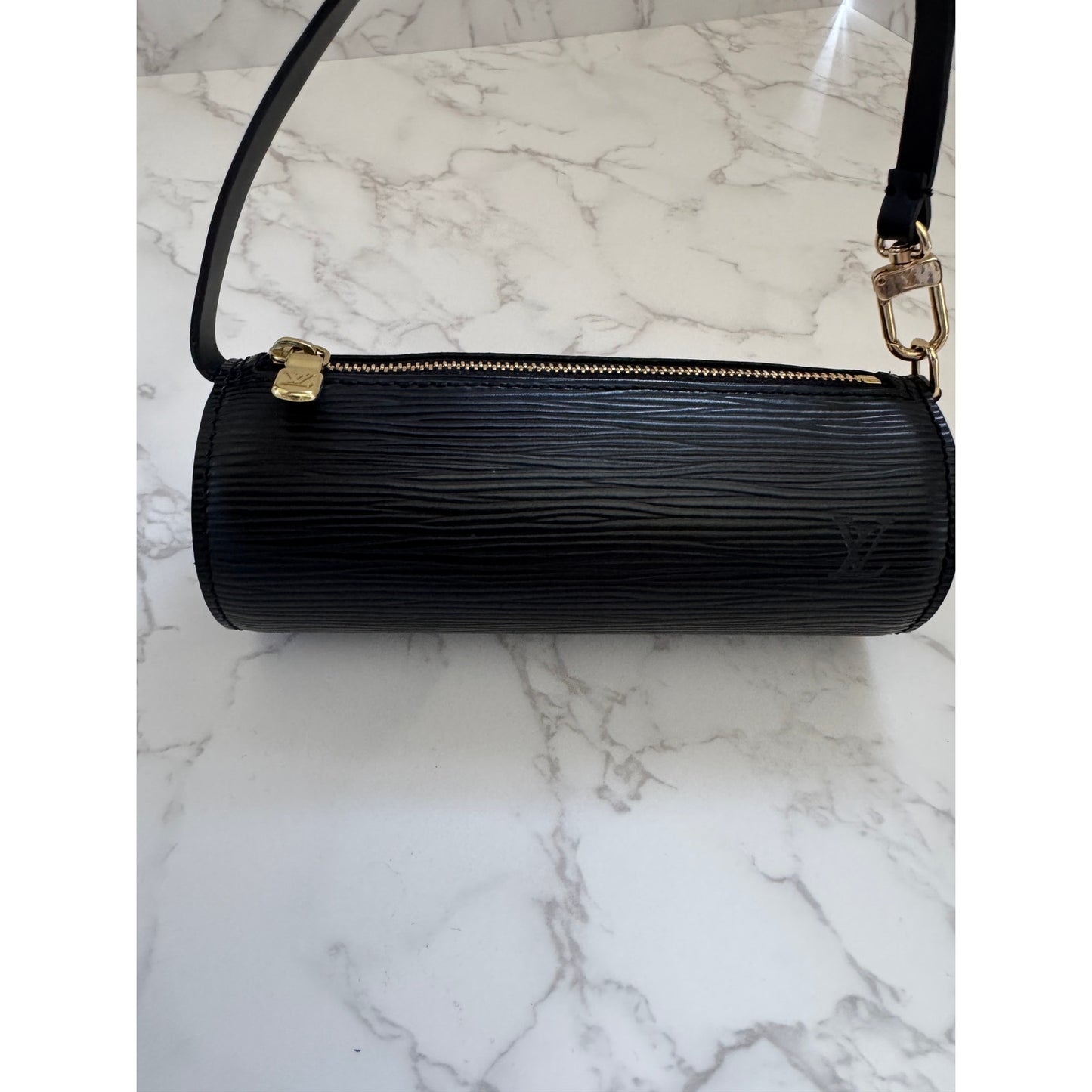 Louis Vuitton Black Epi Leather Papillon Pochette