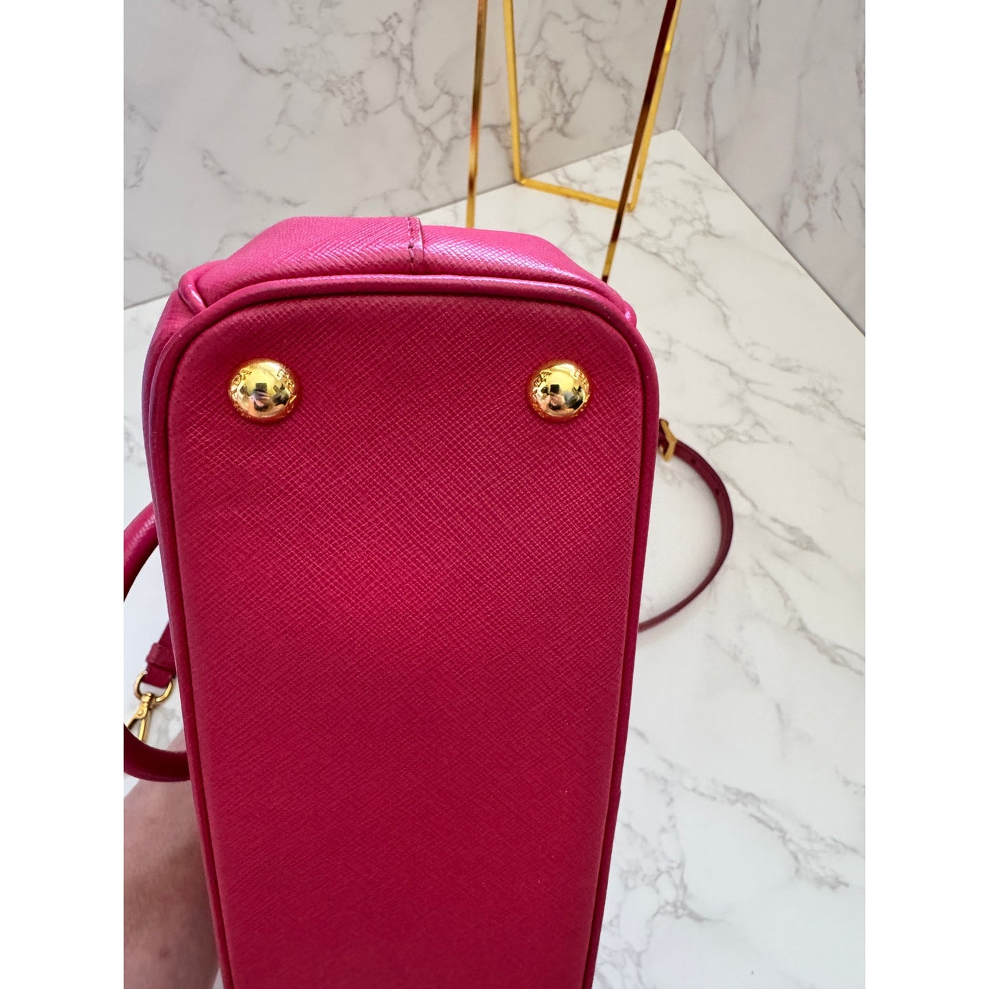 Prada Galleria Pink Small in Saffiano Leather