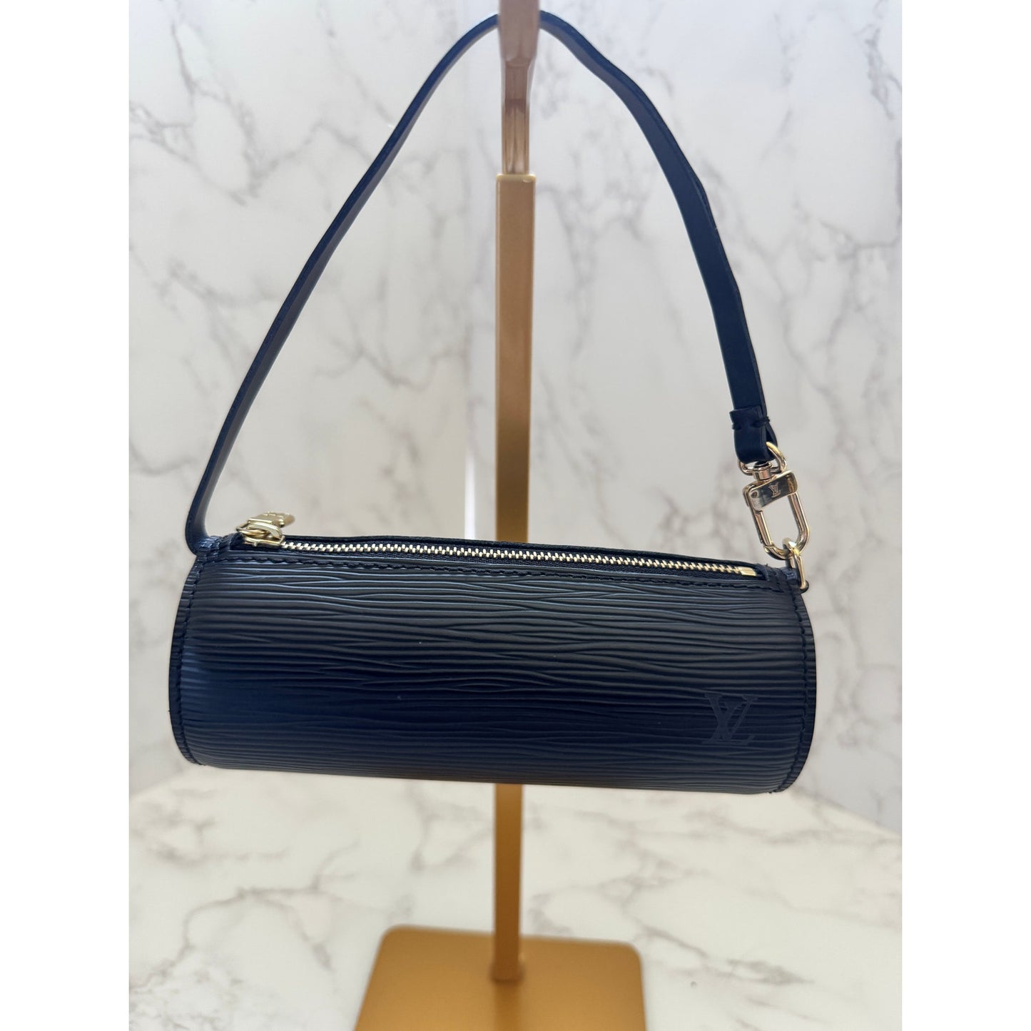 Louis Vuitton Black Epi Leather Papillon Pochette