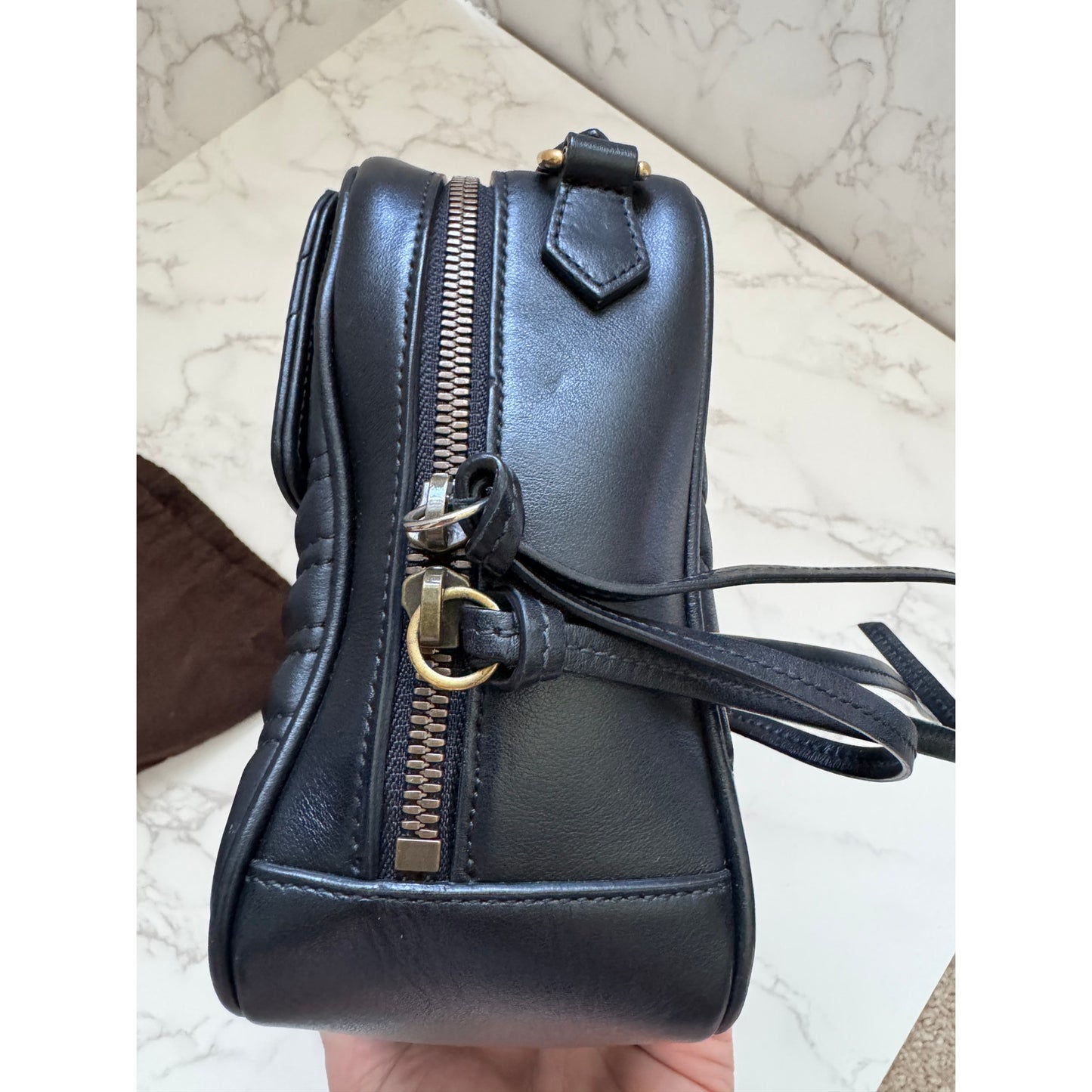 Gucci GG Marmont Matelassé Top Handle and Crossbody Bag