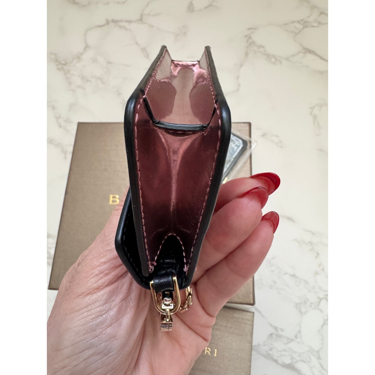 Bvlgari Serpenti Forever Metallic Pink Micro Bag