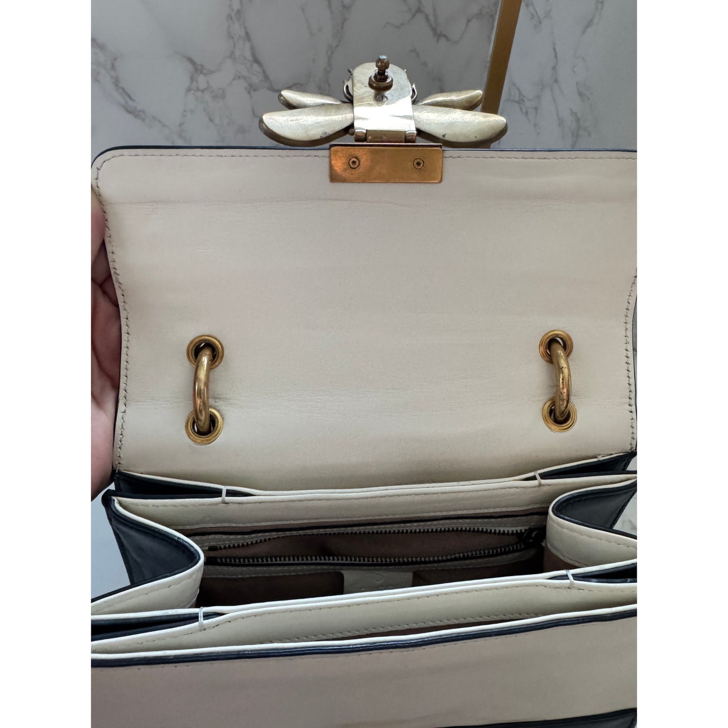 Gucci Queen Margaret Bee Top Handle Bag