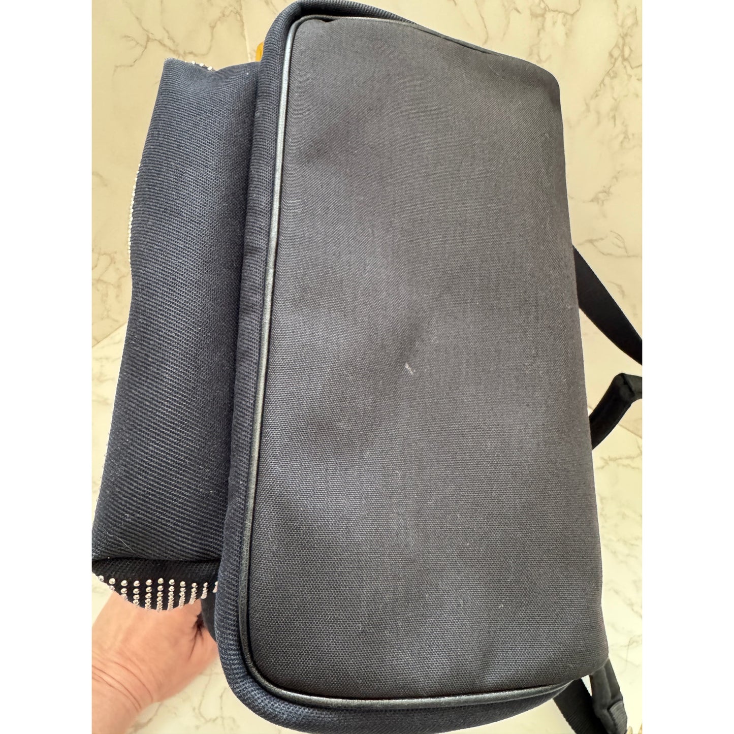 Saint Laurent Canvas City Studded Backpack