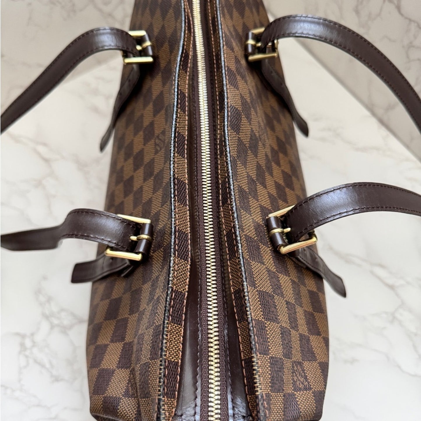 Louis Vuitton Damier Ebene Chelsea Tote Shoulder Bag