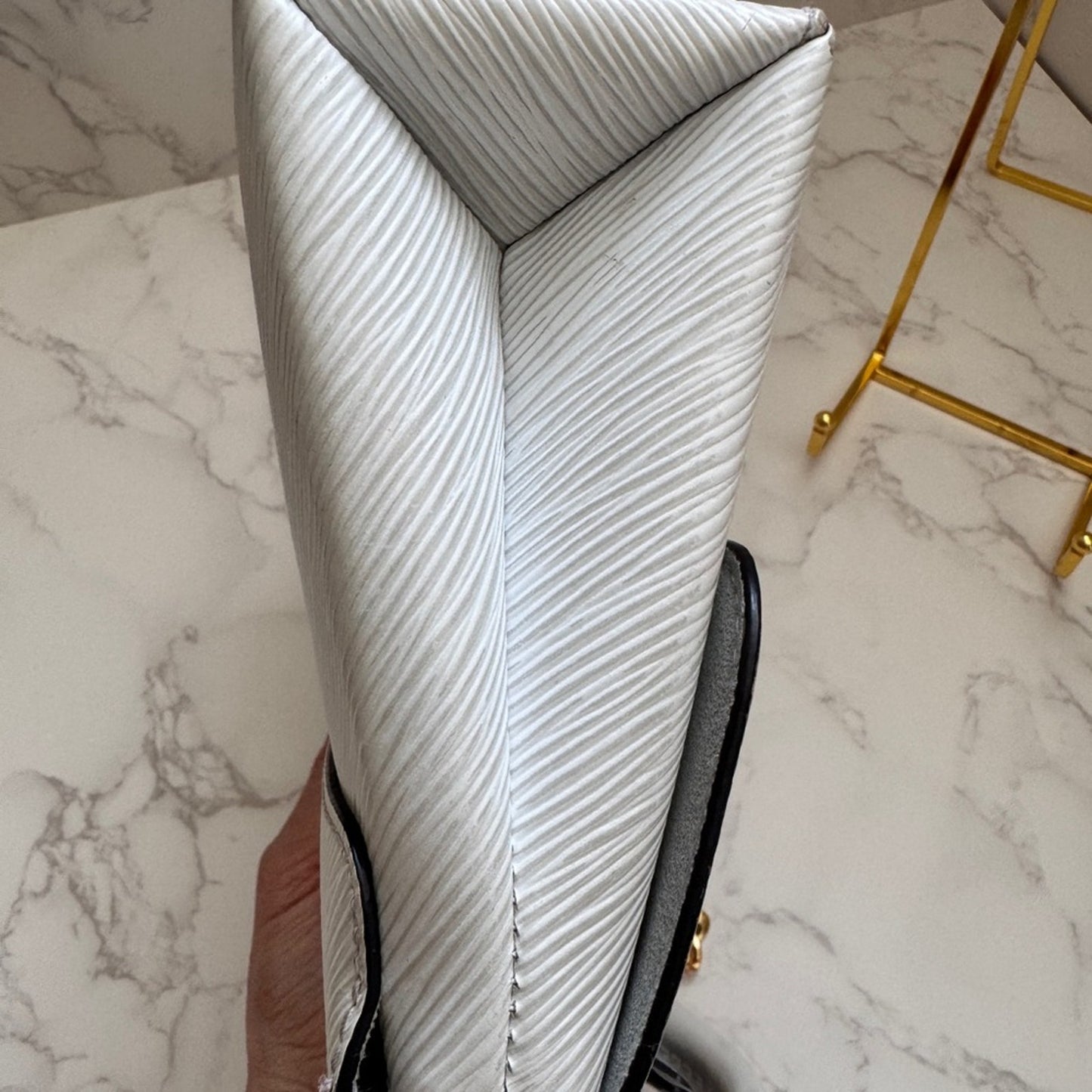 Authentic Louis Vuitton Locky BB in Blanc Epi Leather