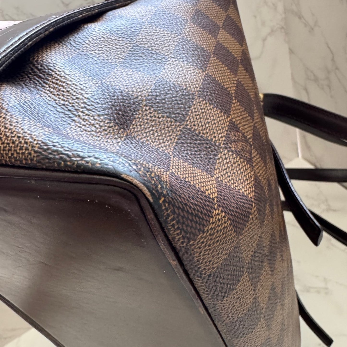 Louis Vuitton Damier Ebene Chelsea Tote Shoulder Bag