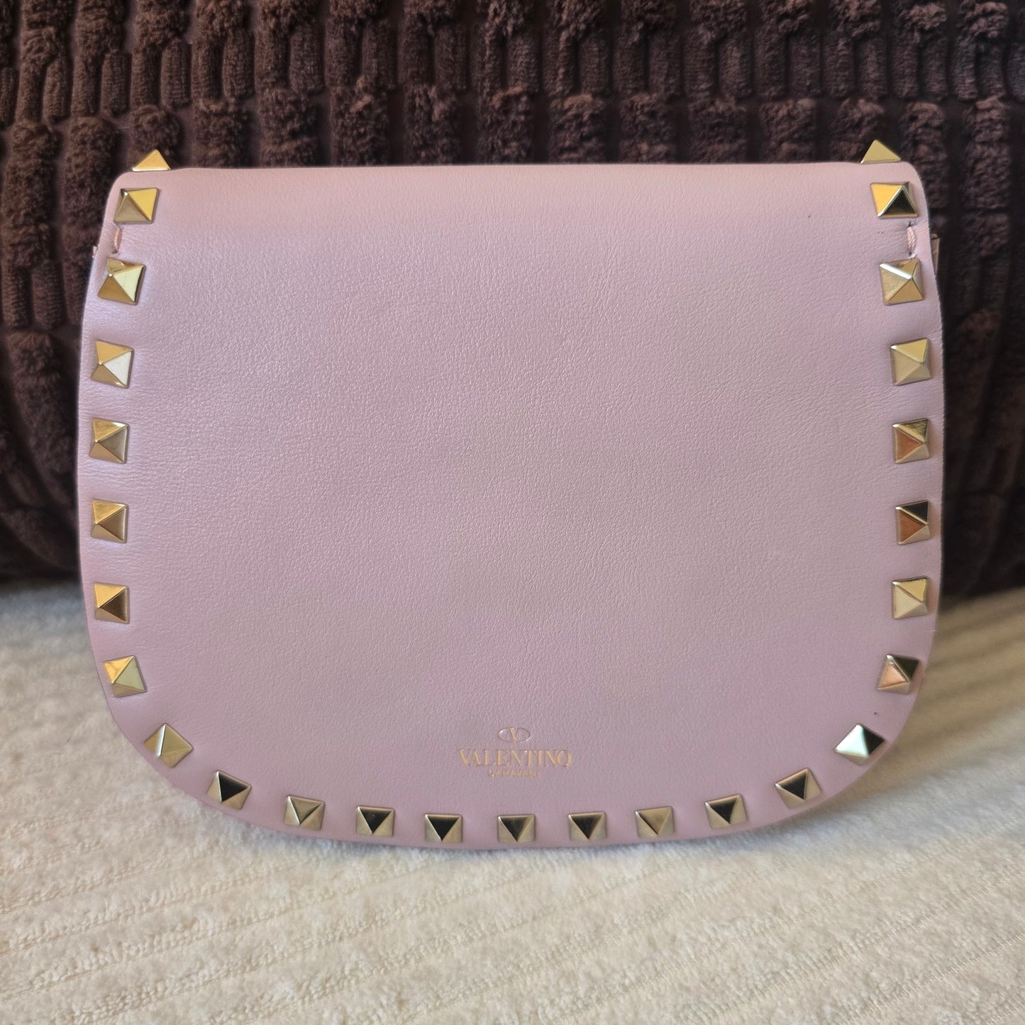 Valentino Garavani Rockstud Mini Saddle Leather Bag - NWT