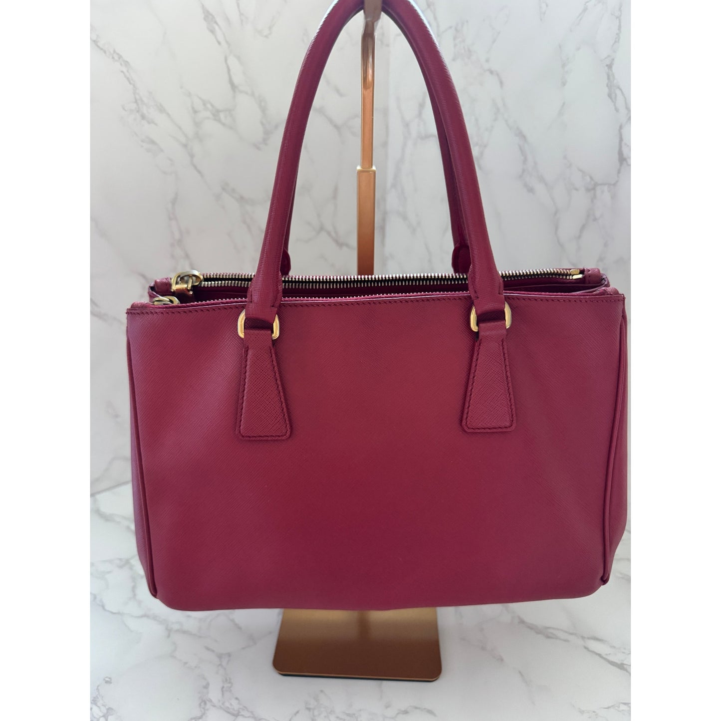 Prada Galleria Medium in Red Saffiano Leather