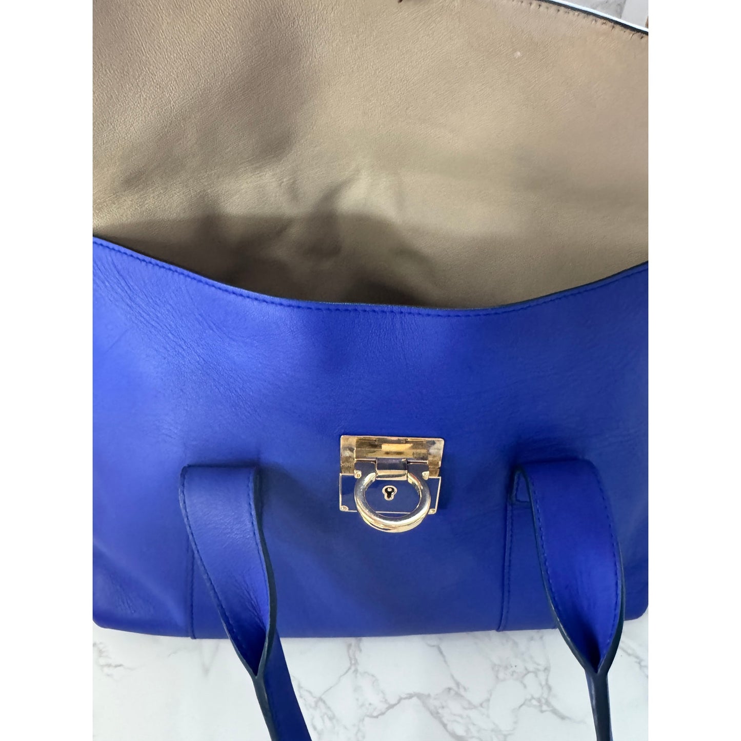 Salvatore Ferragamo Sookie Satchel in Royal Blue