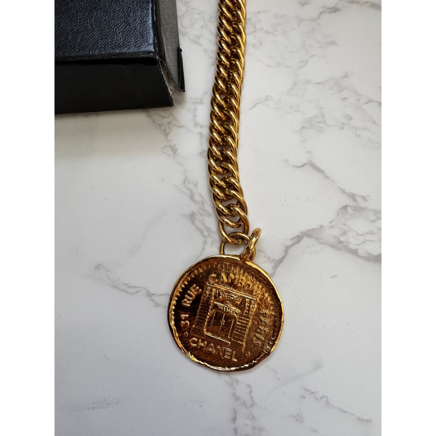 Chanel 31 Rue Cambon Paris Round Charm Chain Bracelet