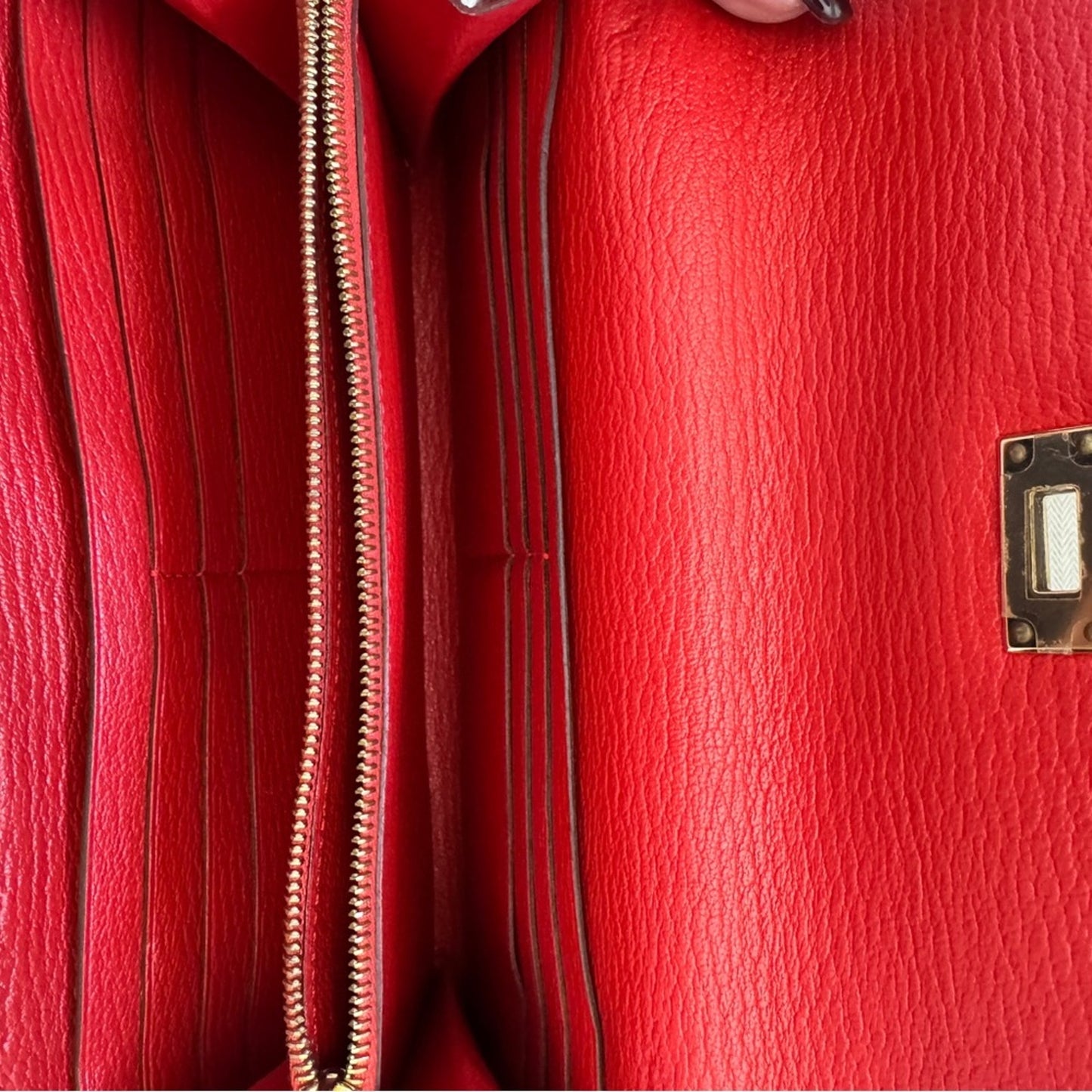 Hermès Kelly Long Wallet in Rouge