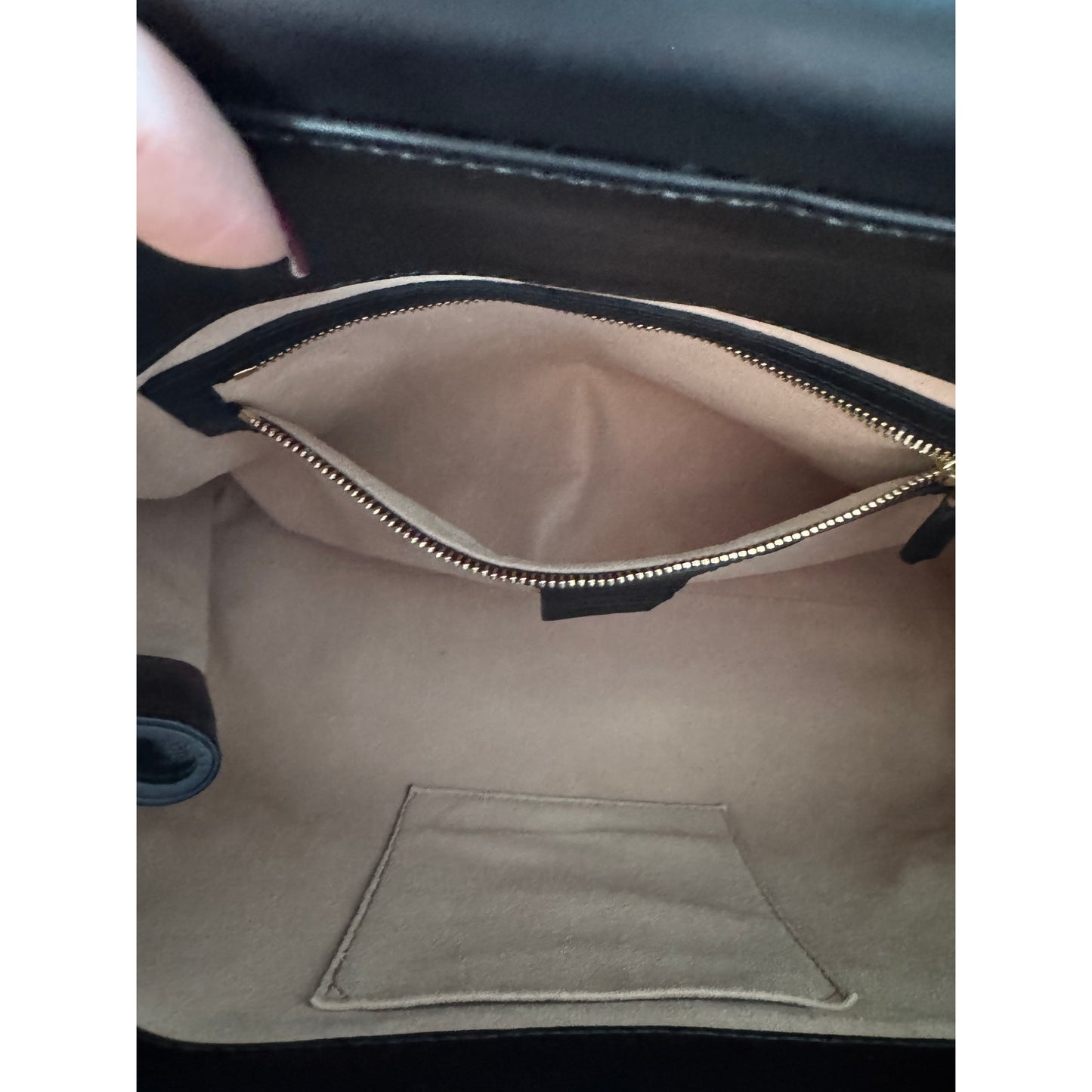 Gucci Nymphaea Leather Bamboo Handle and Pearl Detailing