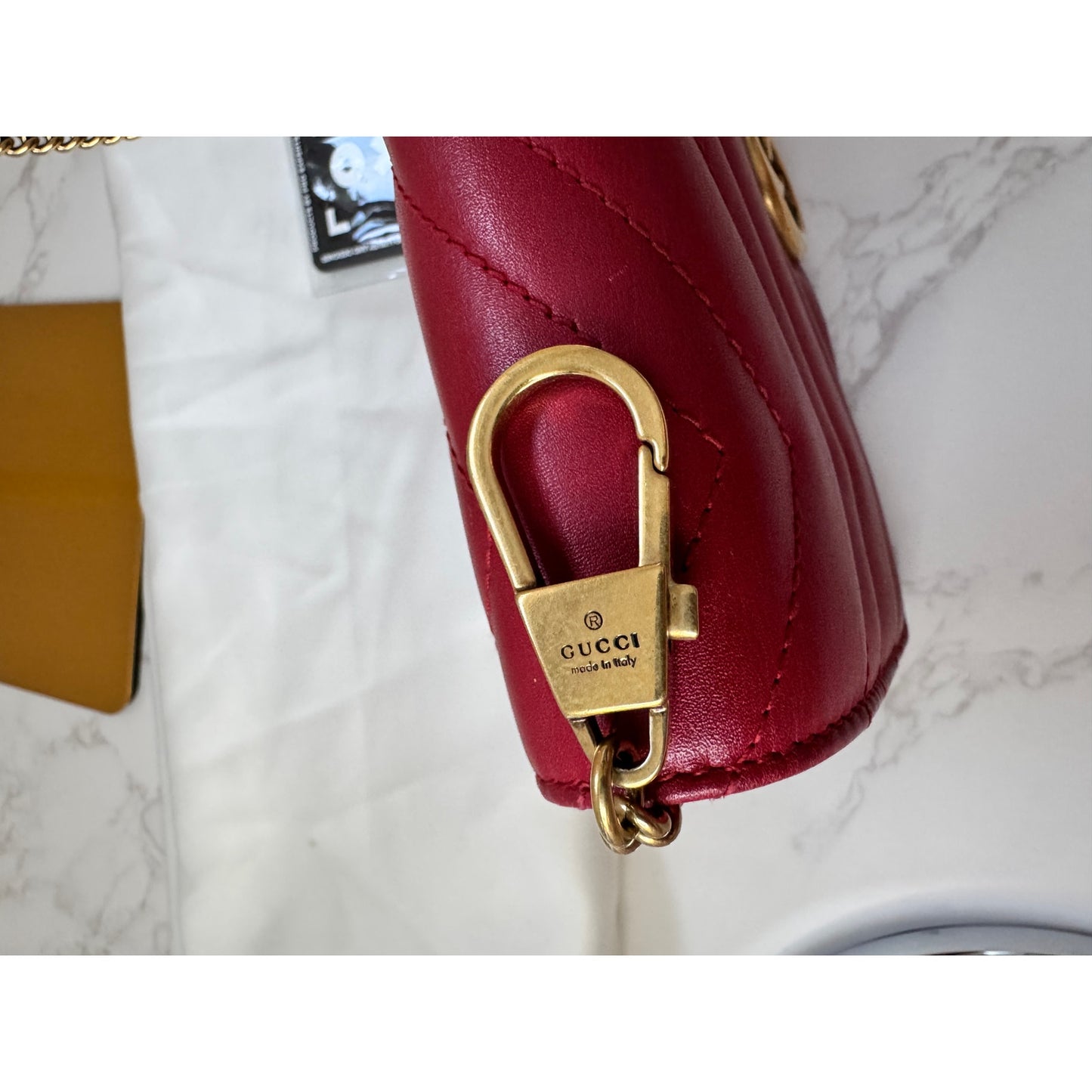 Gucci GG Marmont Matelasse Leather Chain Flap Bag