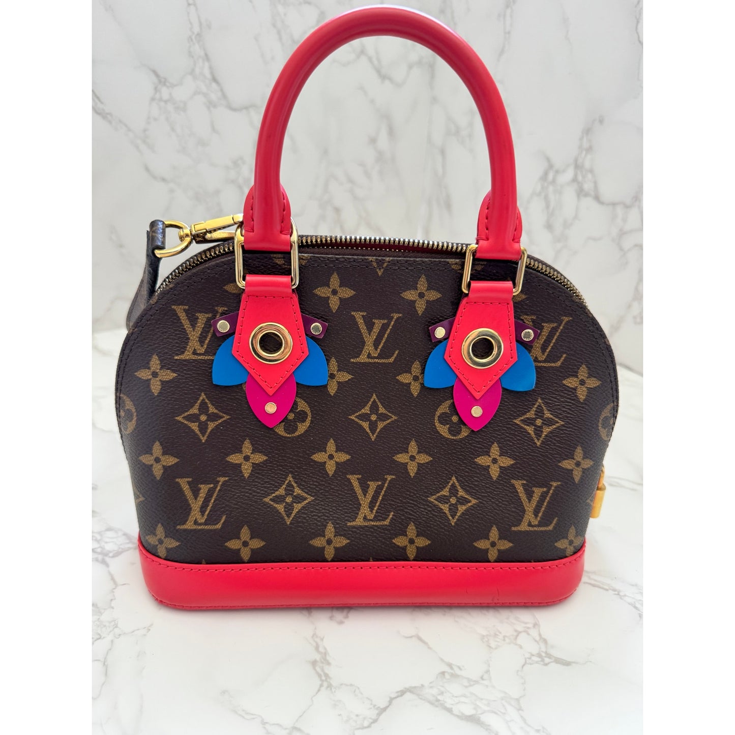 Stunning LV Alma Totem BB Flamingo Limited Edition Bag