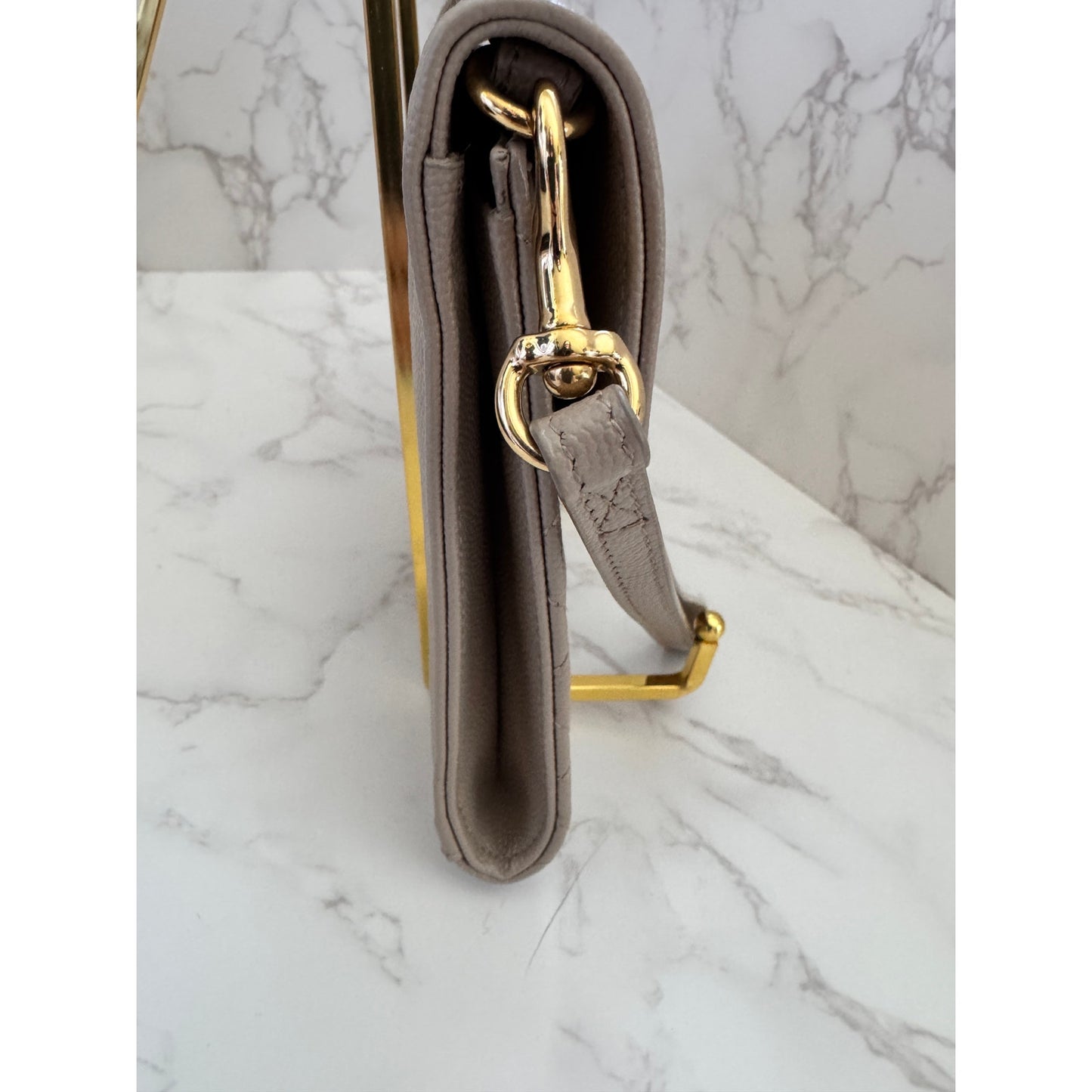 Yves Saint Laurent Envelope Flap Pouch in Mix Matelasse Leather