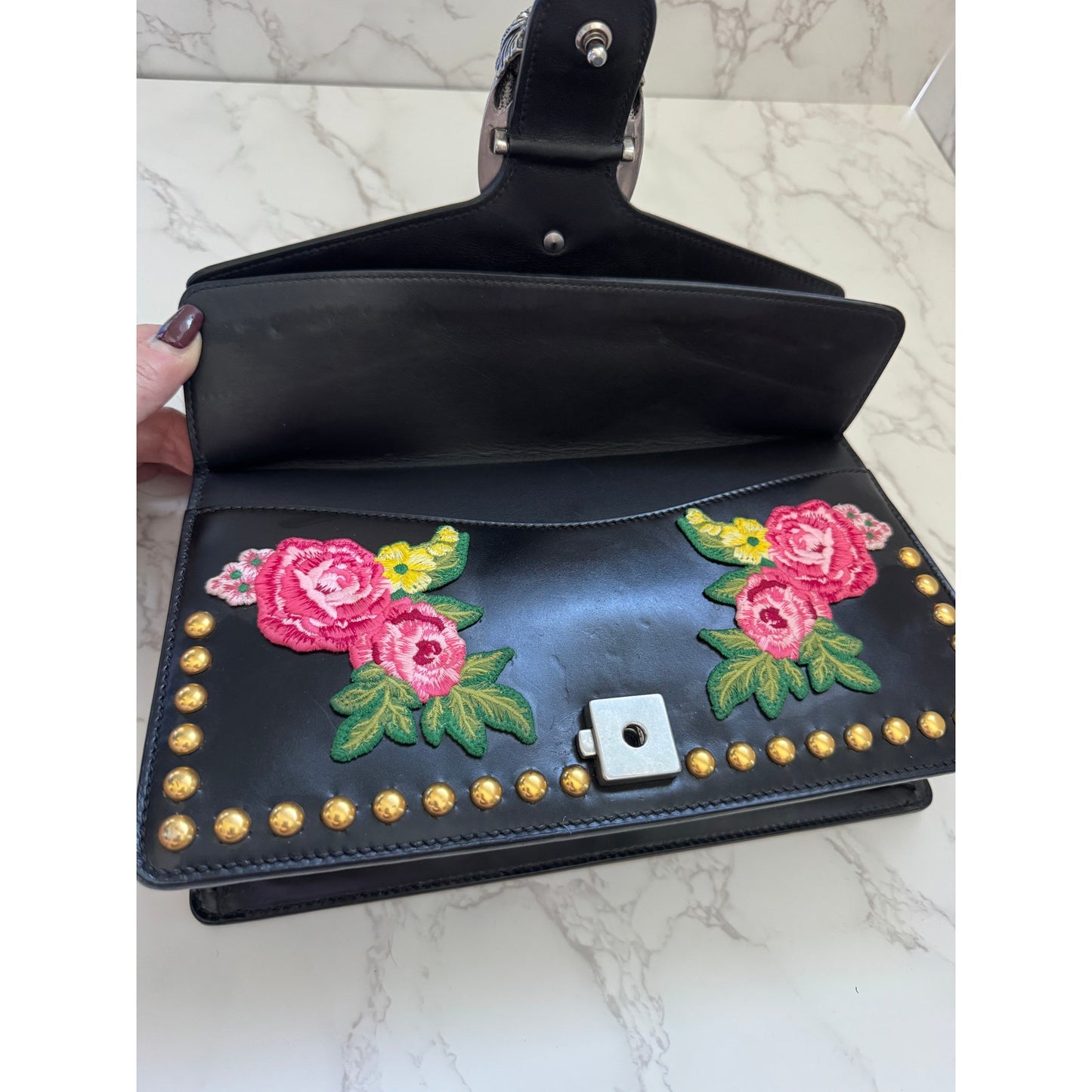 Gucci Dionysus Floral Embroidered "Blind for Love" In Black Limited Edition