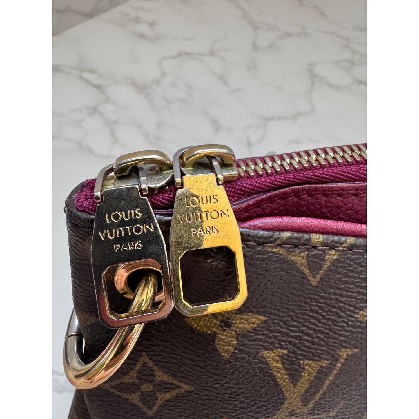 Louis Vuitton Monogram Pallas MM Aurore Purple Tote
