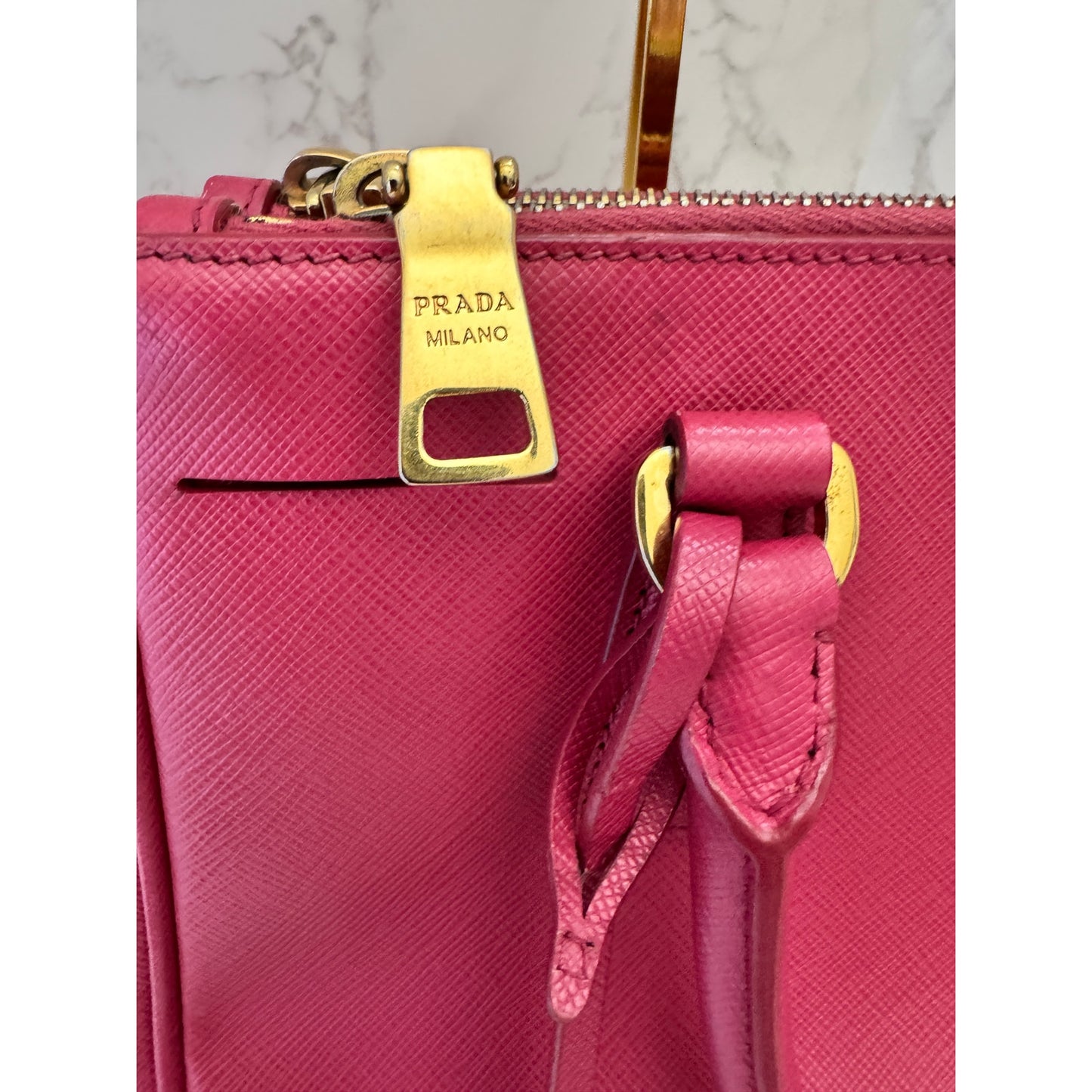 Prada Galleria Pink Small in Saffiano Leather