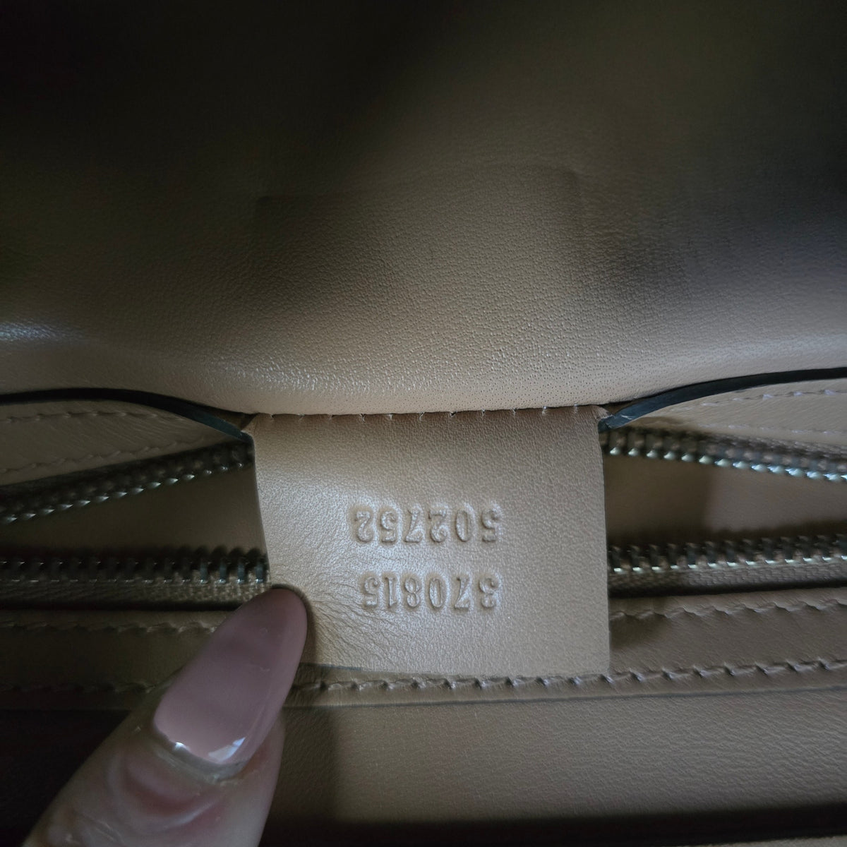 Gucci Beige Leather & Python Lady Bamboo Set + COA/Dust Bag. Like new condition