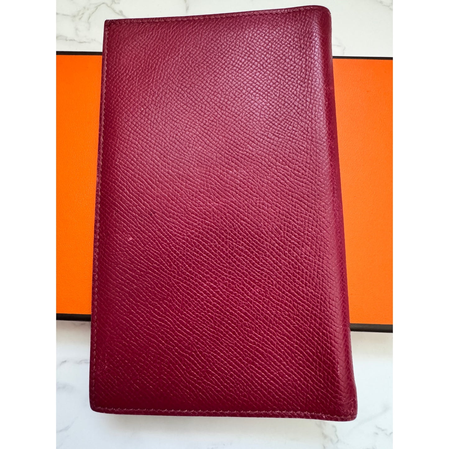 Hermes Vision II Agenda Cover in Red Epsom Calfskin Leather