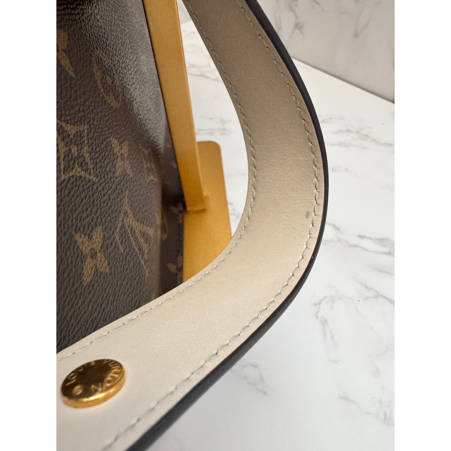 Louis Vuitton Monogram Vaugirard PM Brown Red Crossbody Bag