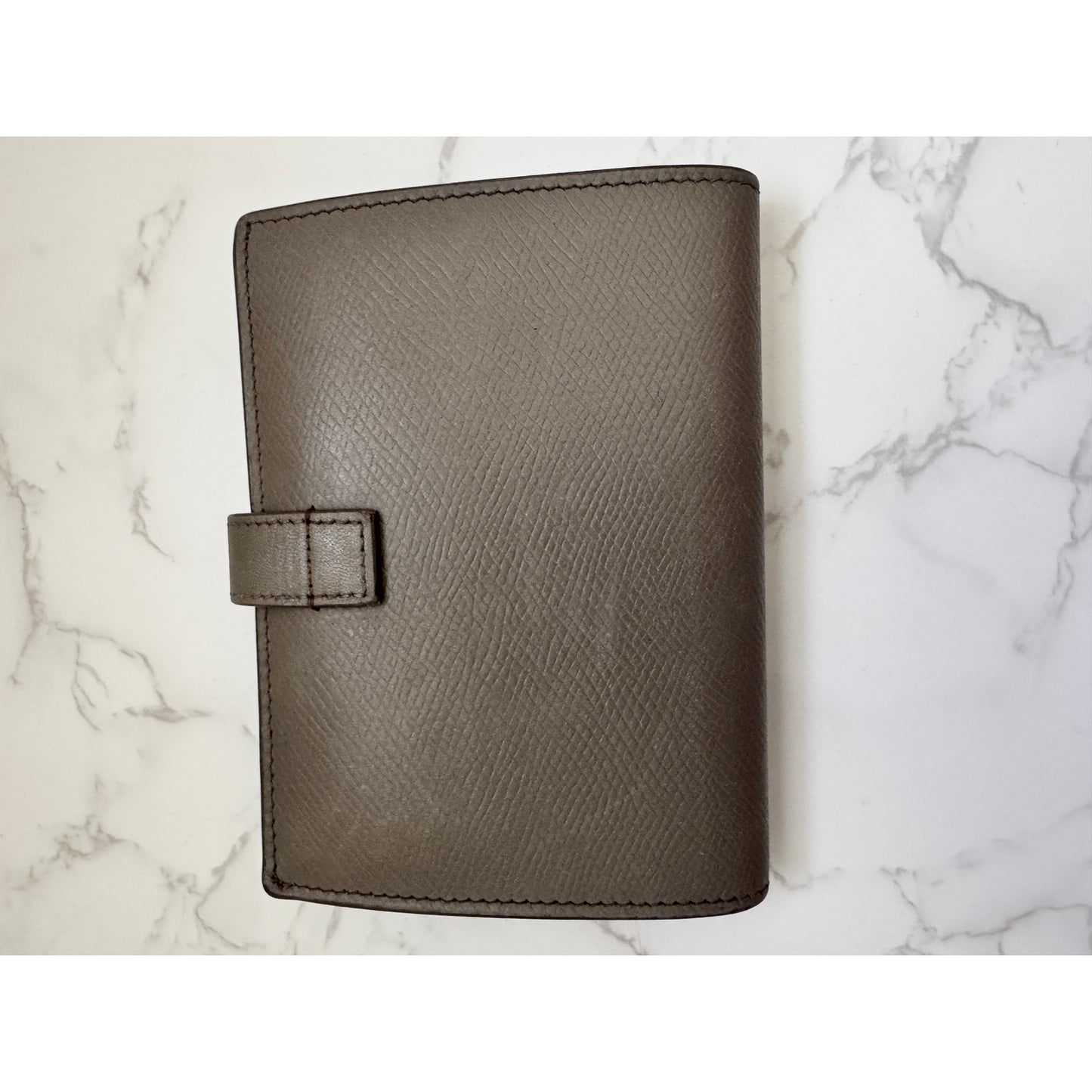 Celine Grained Calfskin Wallet Pebble Color
