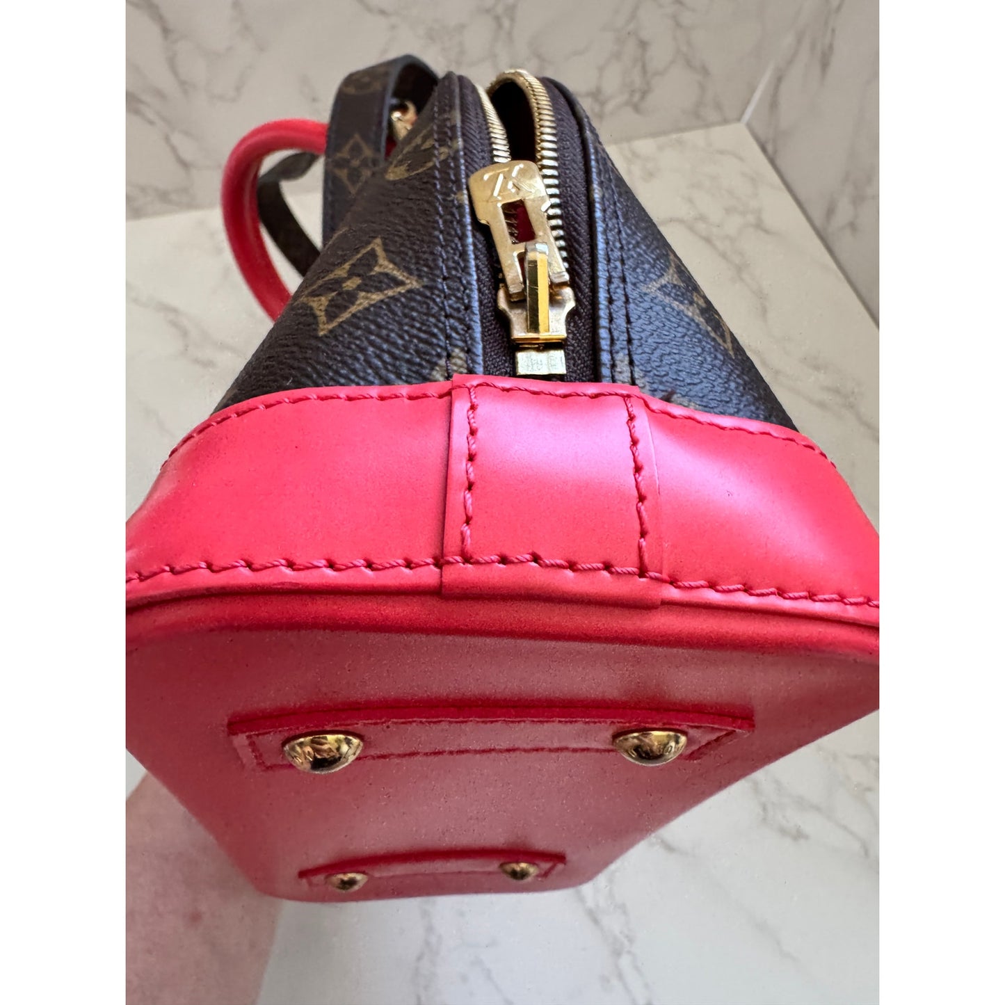 Stunning LV Alma Totem BB Flamingo Limited Edition Bag