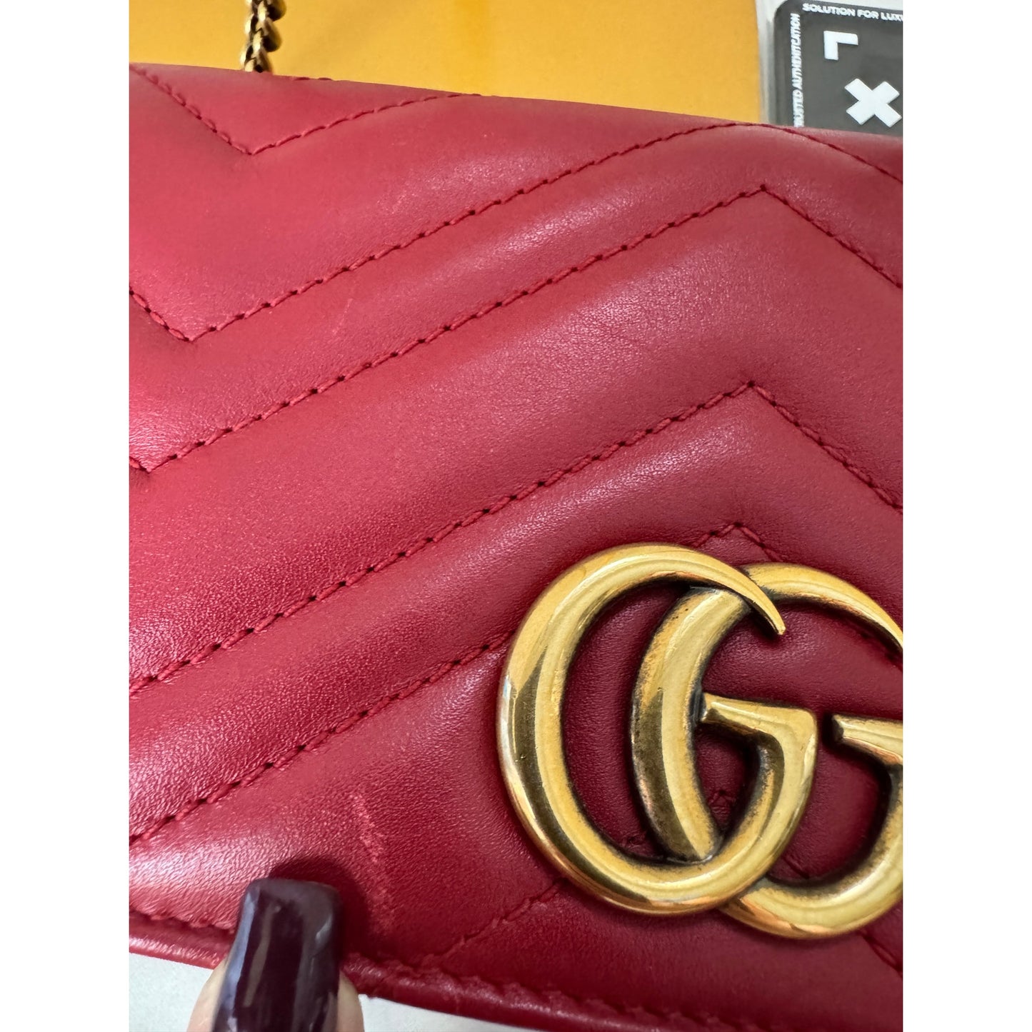 Gucci GG Marmont Matelasse Leather Chain Flap Bag