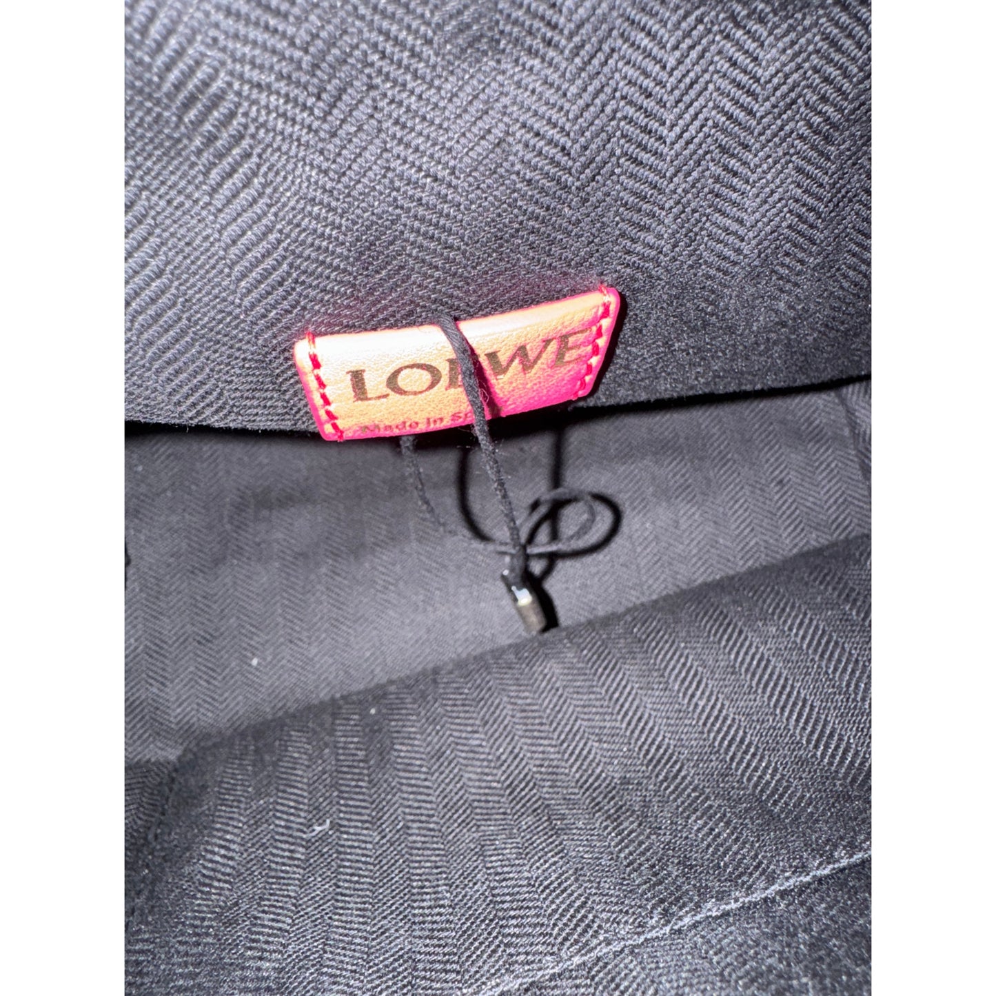 Loewe Jacquard Anagram Small Cubi Bag in Neon Pink & Black