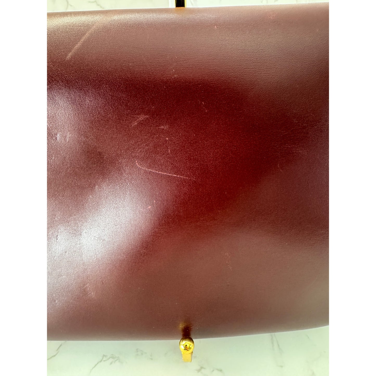 Gucci Rajah Burgundy Leather Clutch