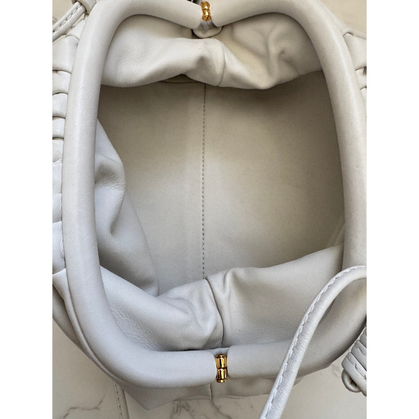 Bottega Venetta Mini Pouch in White.
