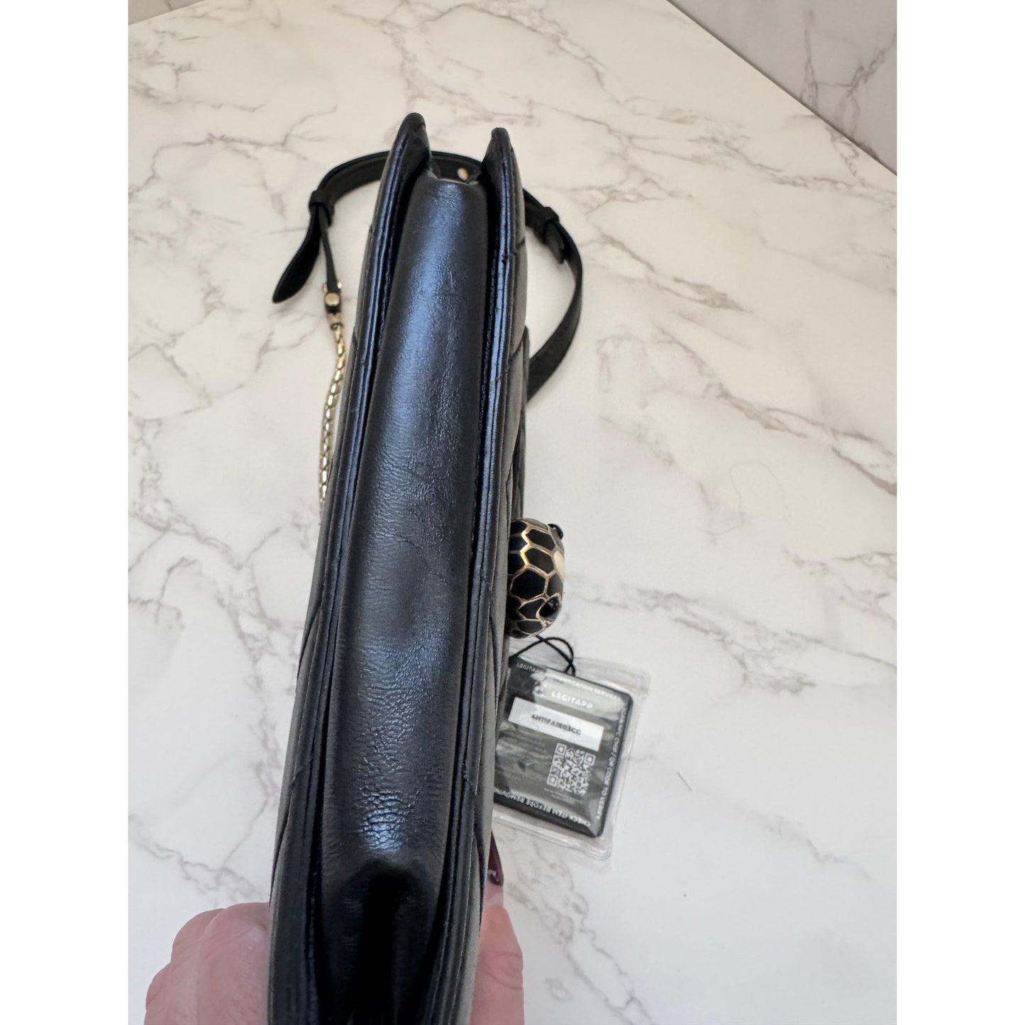 Bvlgari Forever Scaglie Quilted Leather Shoulder Bag