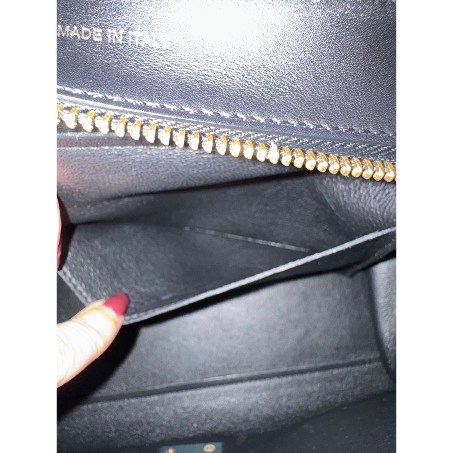 Celine Trapeze Top Handle Leather and Ponyhair Bag