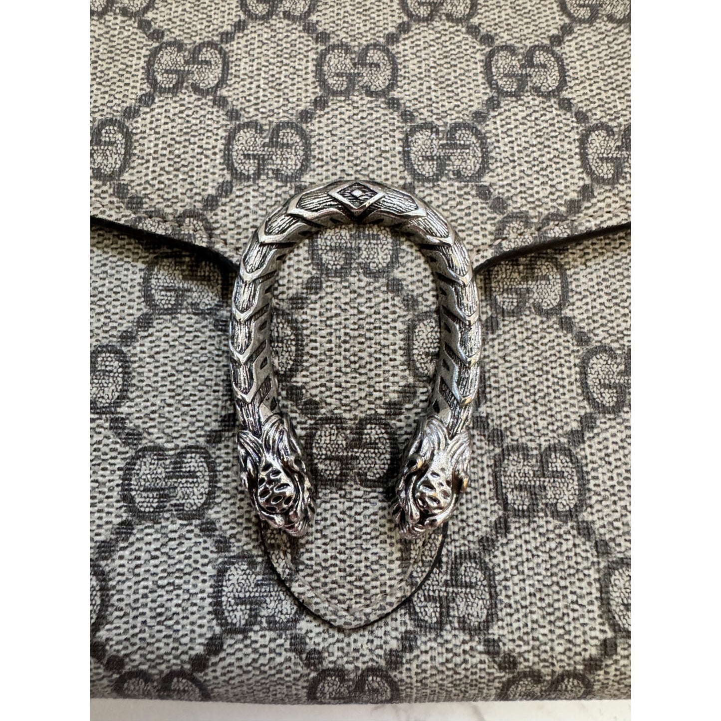 Gucci Dionysus Wallet on Chain Red & Tan Monogram with Dust Bag