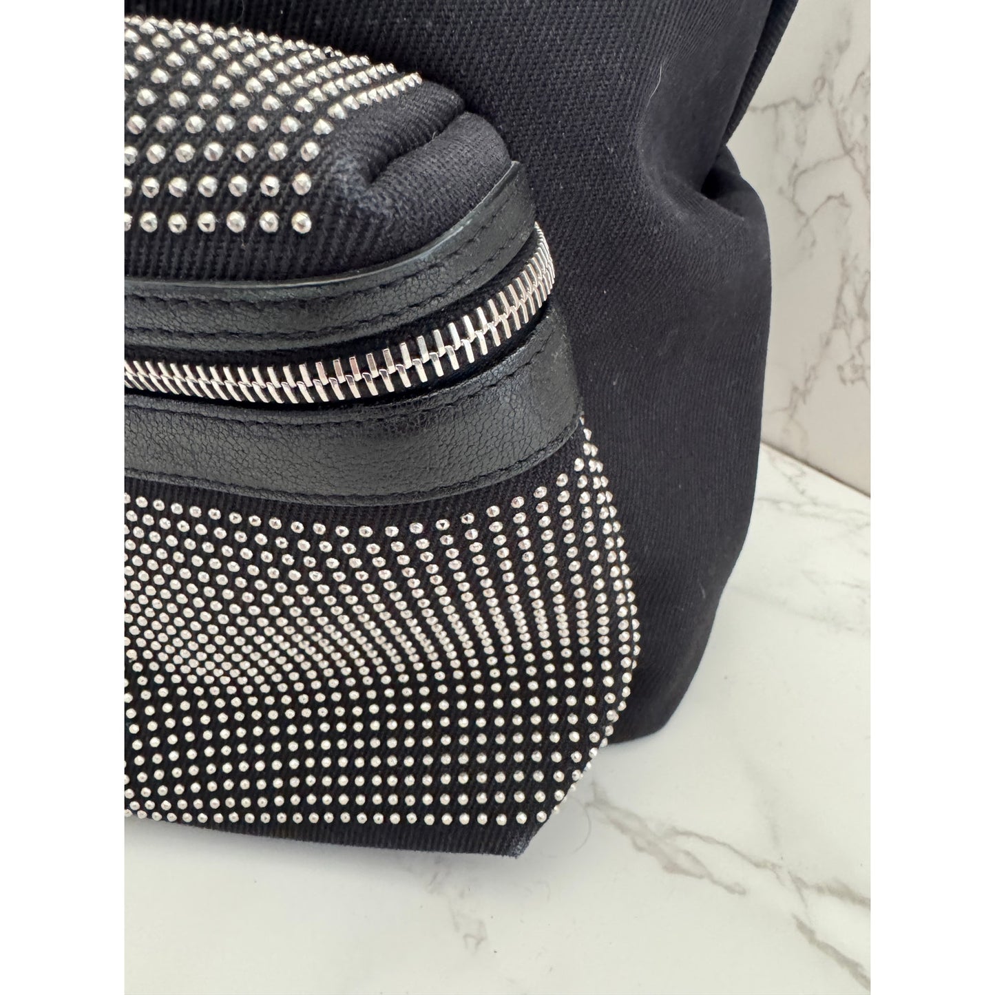 Saint Laurent Canvas City Studded Backpack